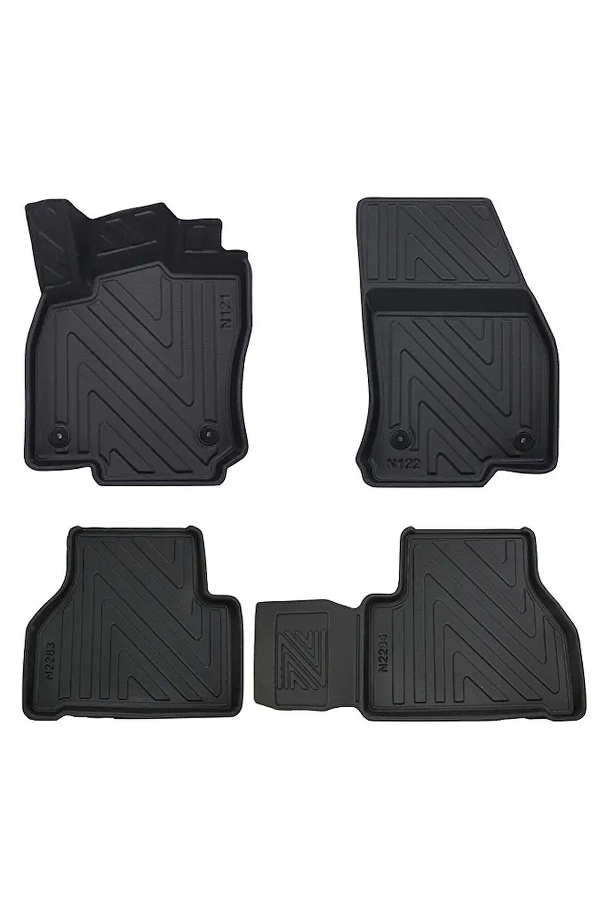 Ford Connect 2023 Sonrasi ile Uyumlu Carbon Desenli Ultra Premium Havuzlu Oto Paspas