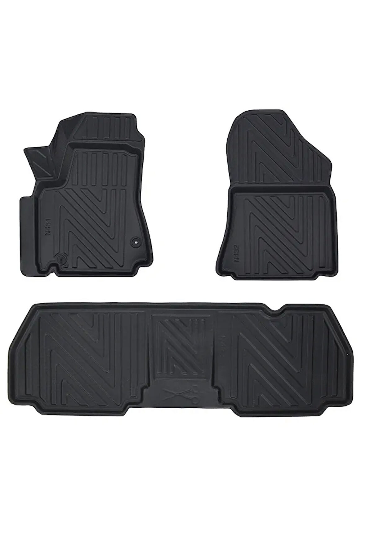 Citroen Berlingo 2008-2018 ile Uyumlu Carbon Desenli Ultra Premium Havuzlu Oto Paspas