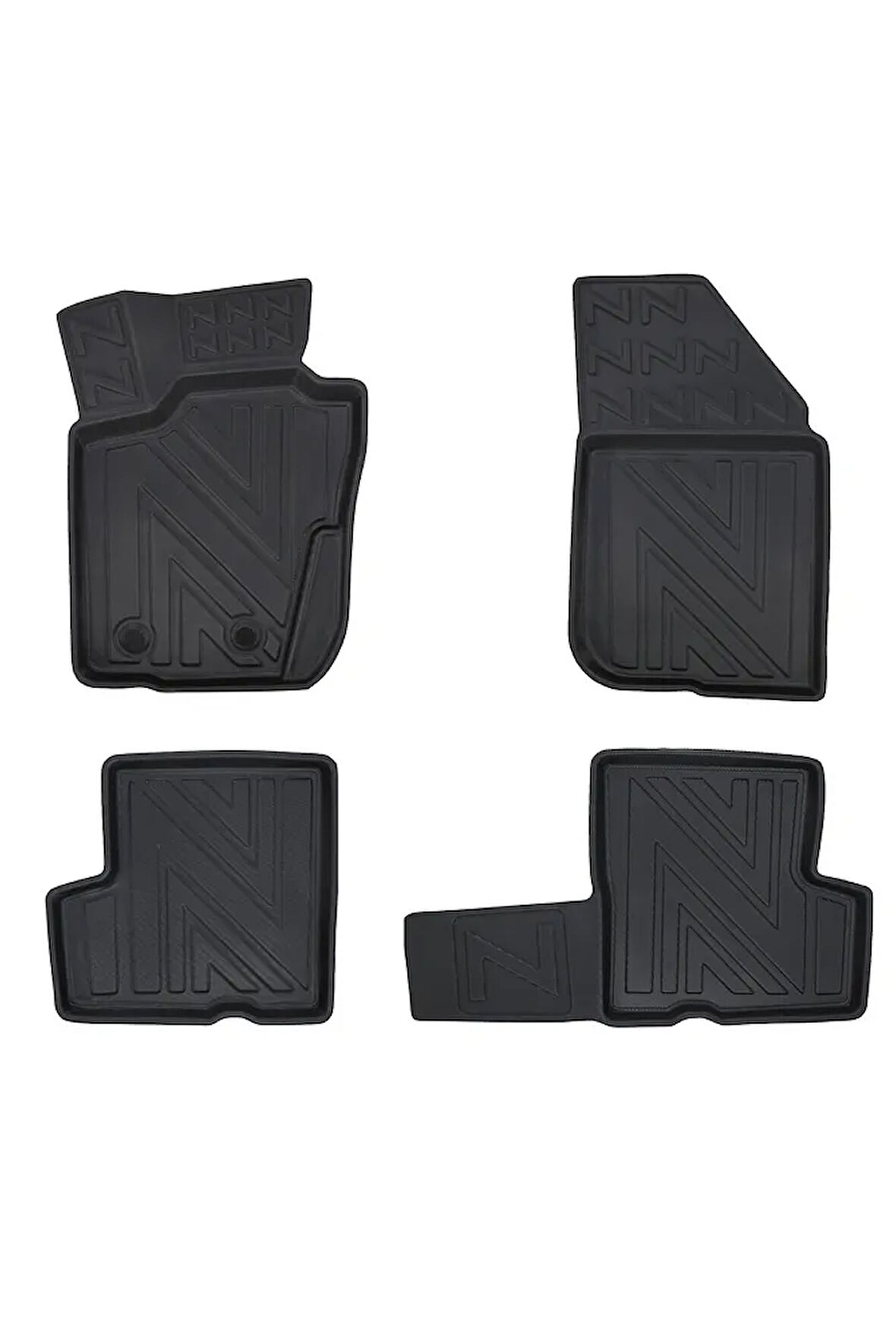 Dacia Duster 4X2 2009-2017 ile Uyumlu Carbon Desenli Ultra Premium Havuzlu Oto Paspas