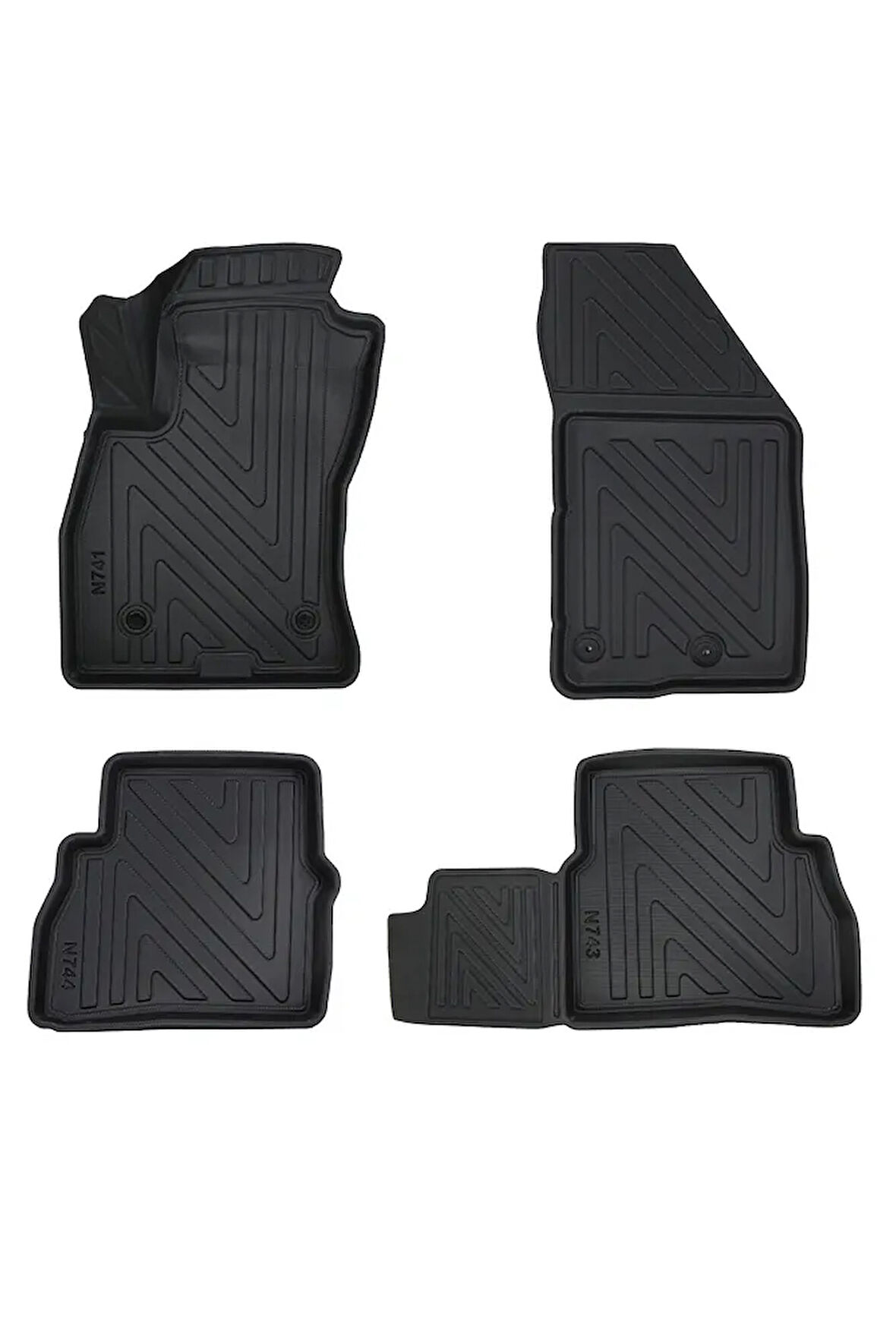 Fiat Doblo 2010-2015 ile Uyumlu Carbon Desenli Ultra Premium Havuzlu Oto Paspas