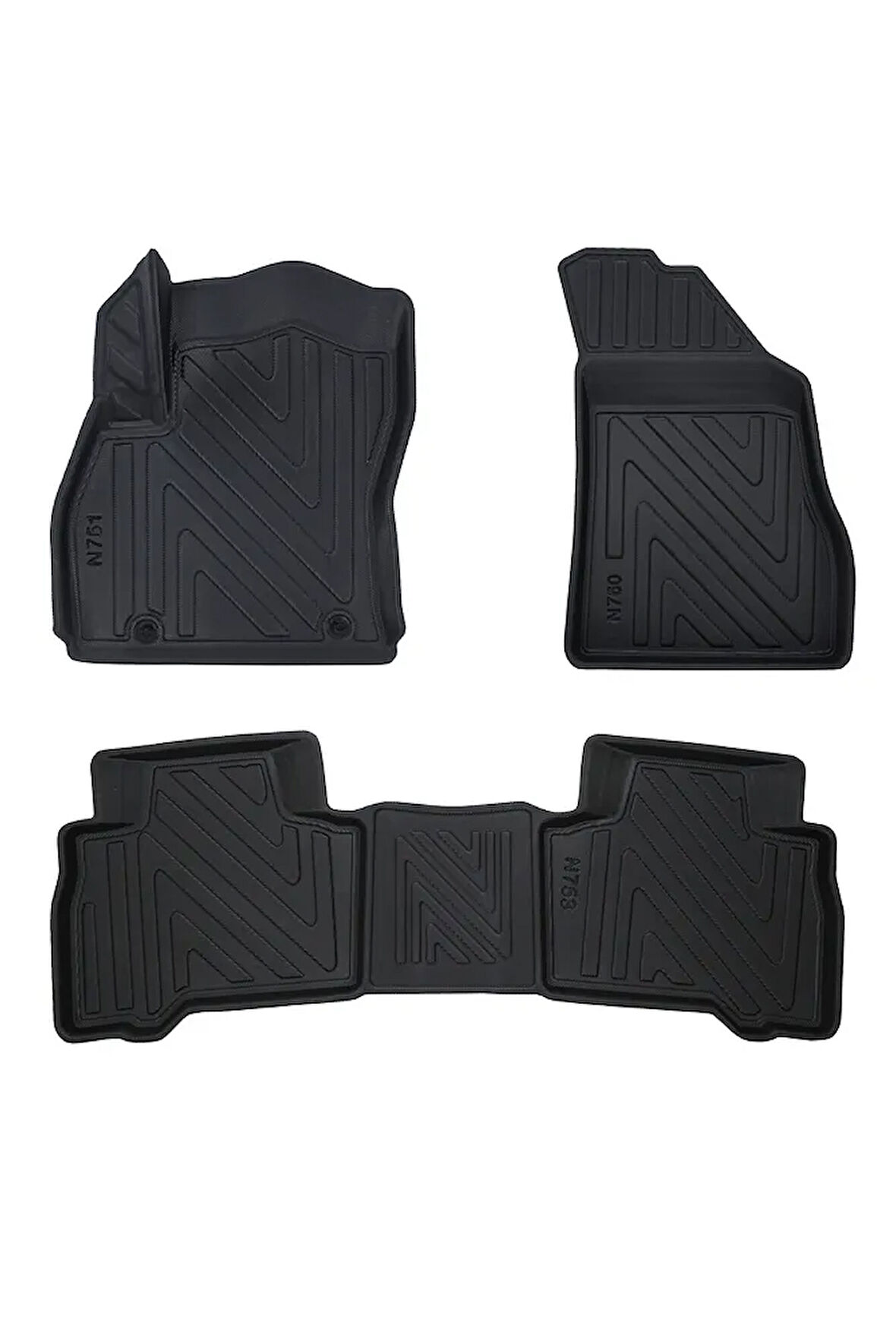 Fiat Fiorino BenziNli 2007-2019 ile Uyumlu Carbon Desenli Ultra Premium Havuzlu Oto Paspas