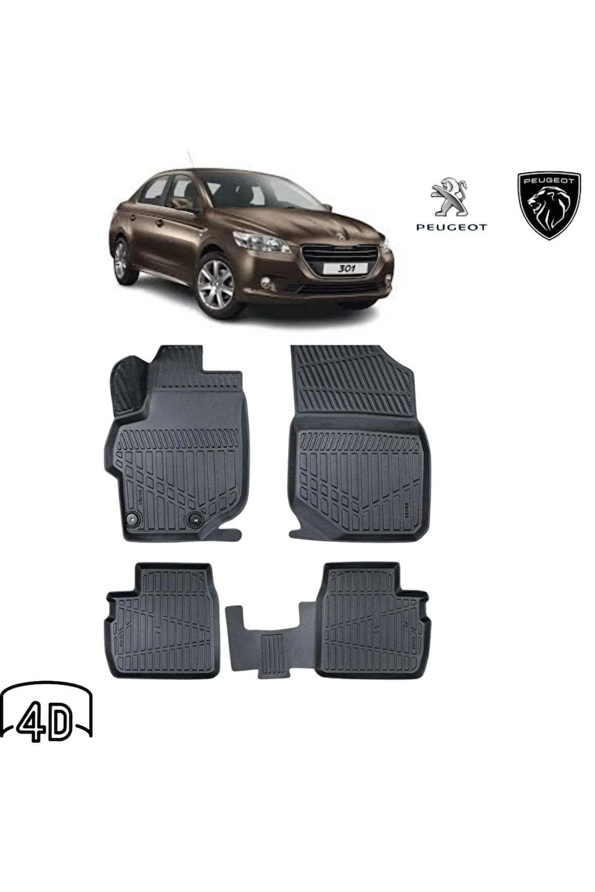  PEUGEOT 301 2017 4D Havuzlu Paspas 