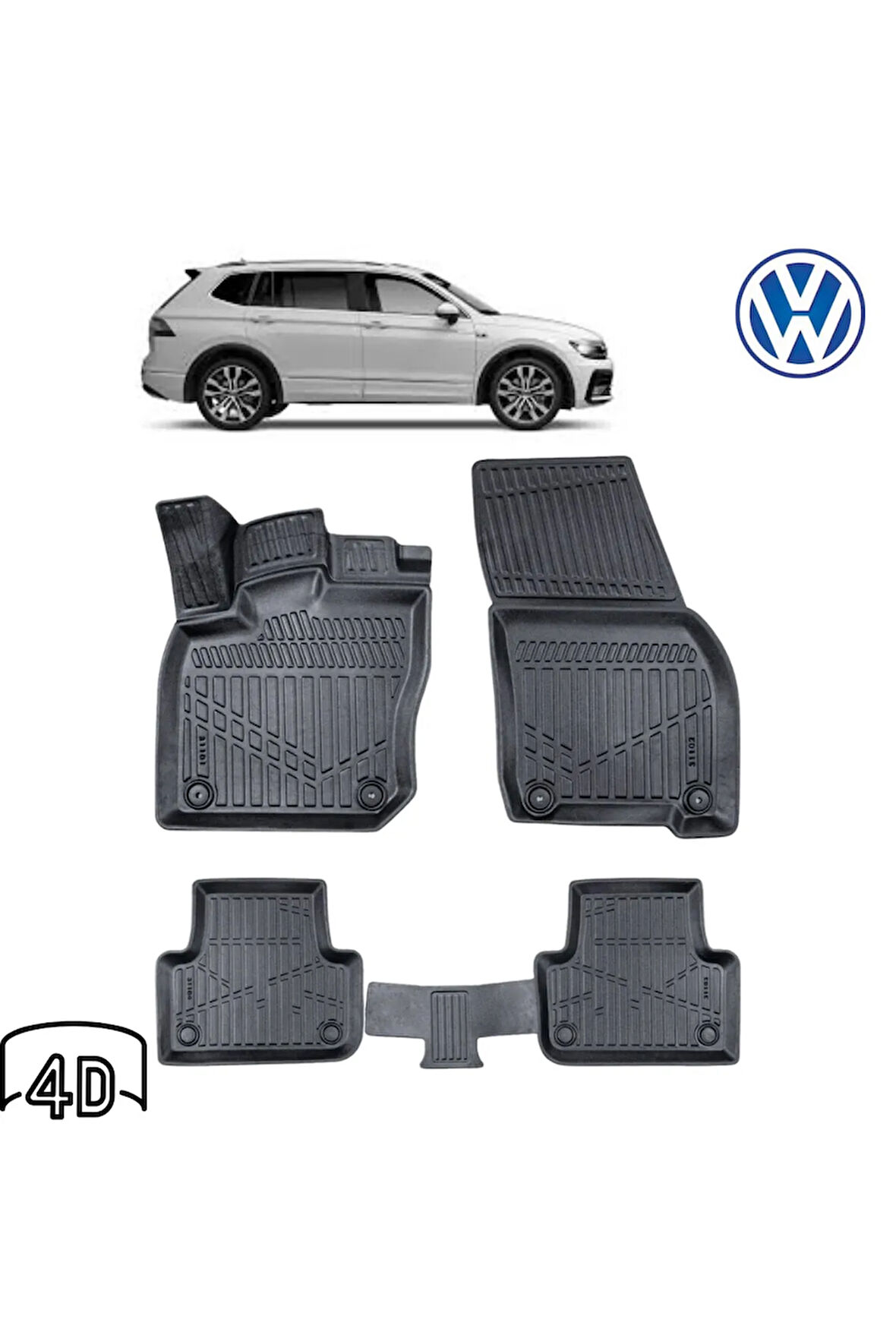   VOLKSWAGEN TİGUAN ALLSPACE 2022 4D Havuzlu Paspas 