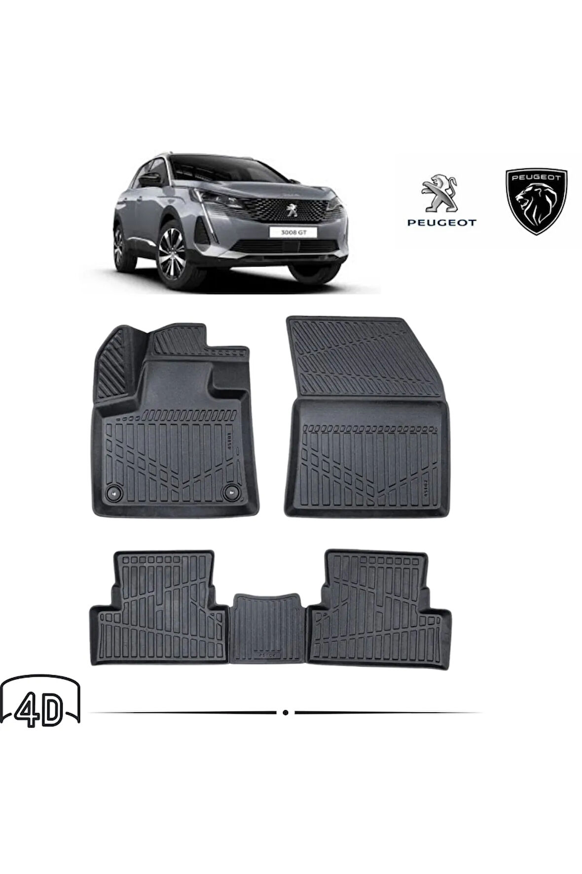  PEUGEOT 3008 2022 4D Havuzlu Paspas 
