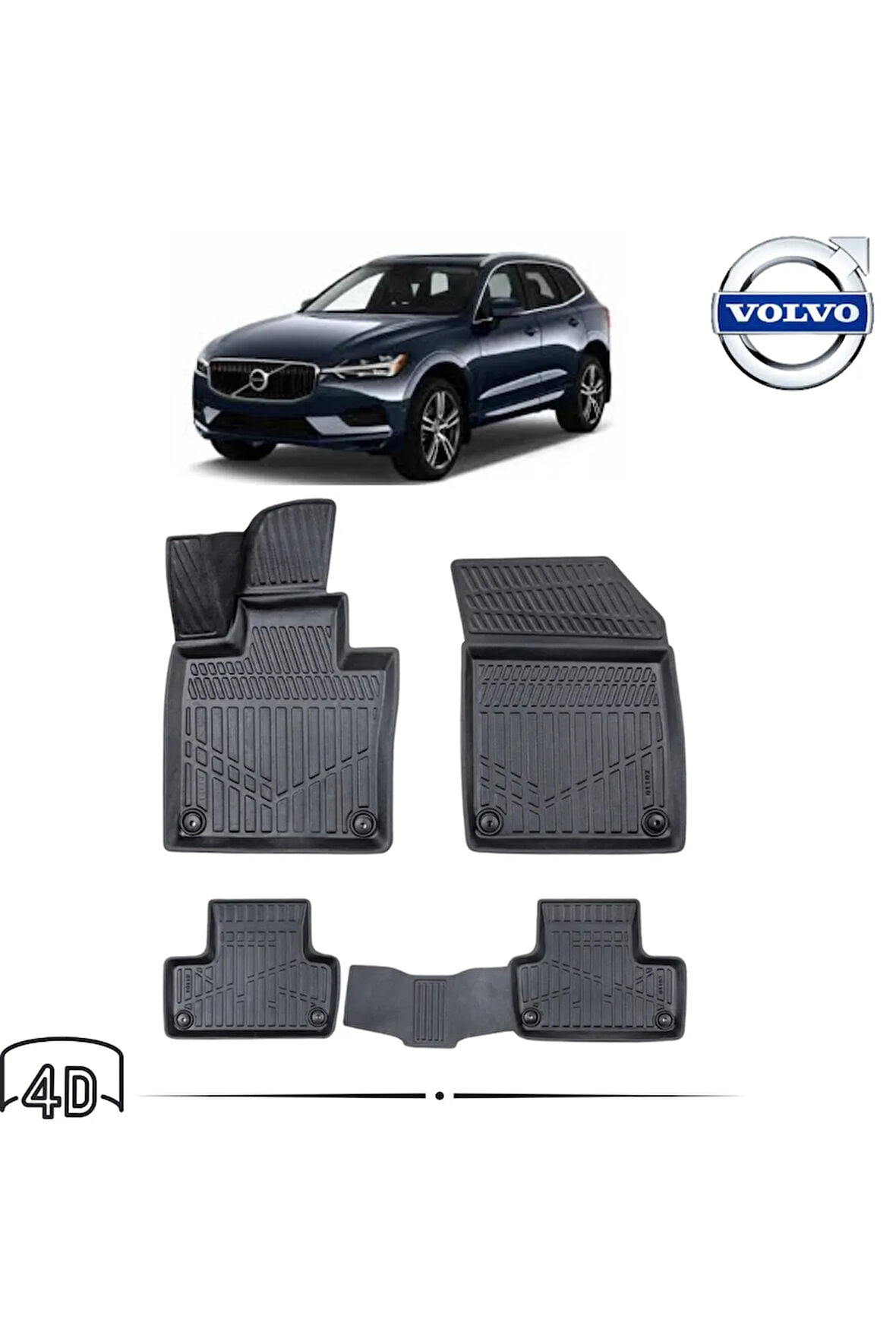  VOLVO XC60 2018 4D Havuzlu Paspas 