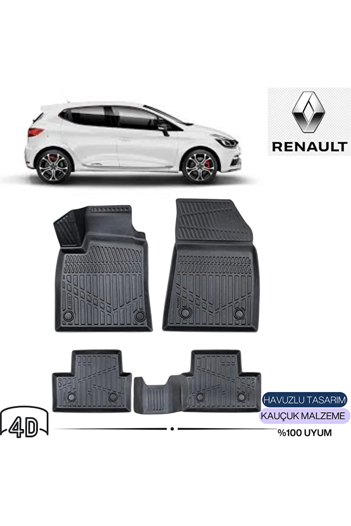  RENAULT CLİO 5 2020 4D Havuzlu Paspas 