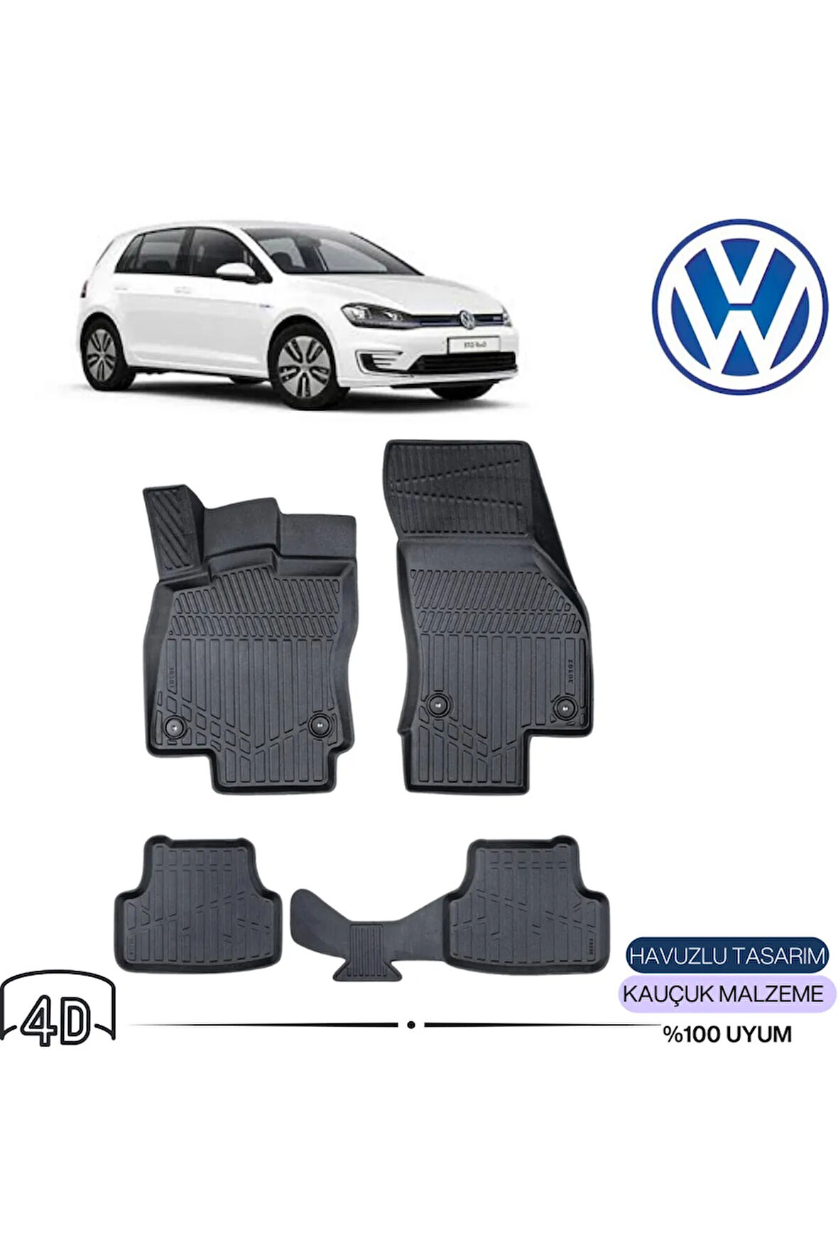  VOLKSWAGEN GOLF 5 2008 4D Havuzlu Paspas 