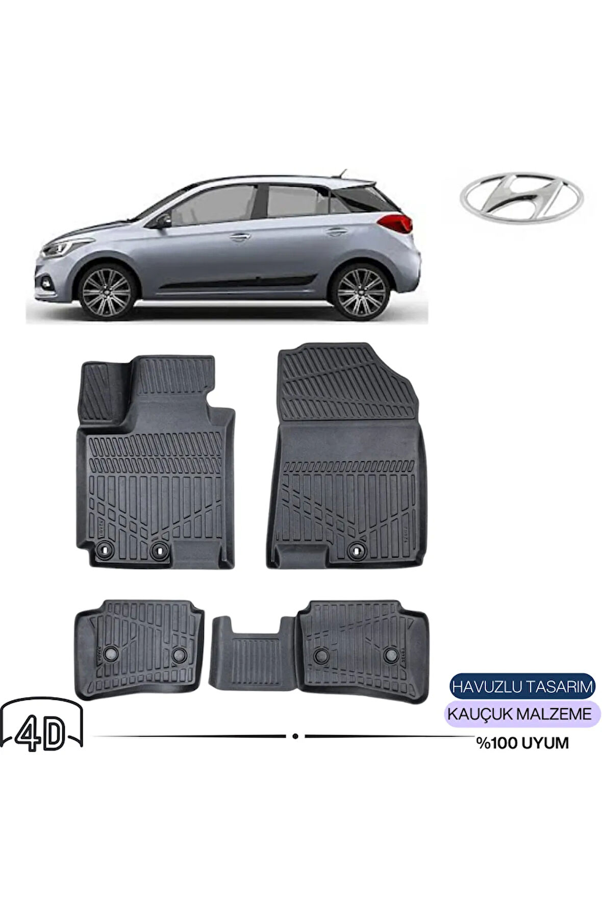  HYUNDAİ İ20 2019 4D Havuzlu Paspas 