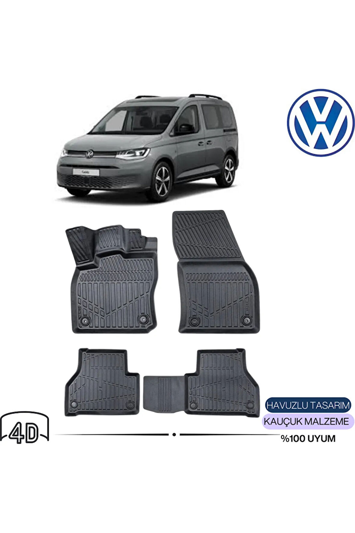  VOLKSWAGEN CADDY 2020   4D Havuzlu Paspas 