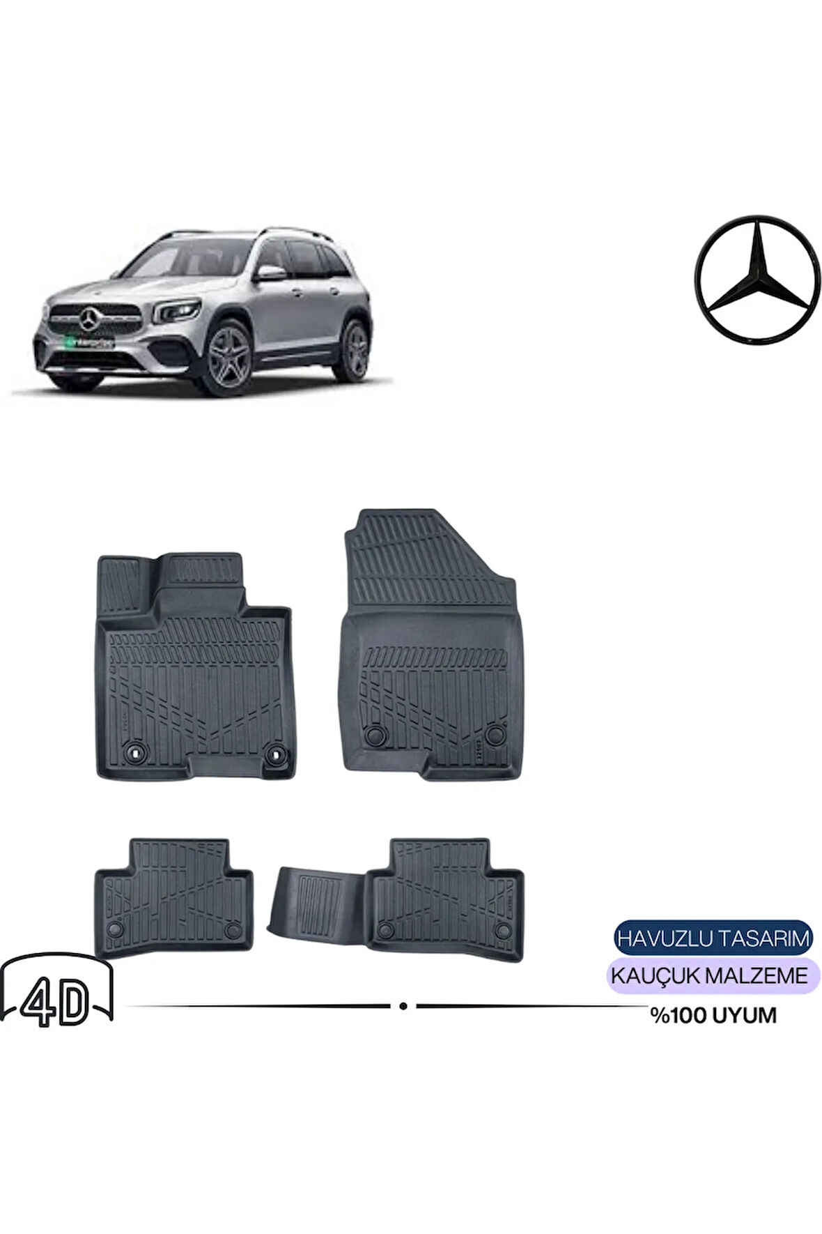 MERCEDES GLB 2022 4D Havuzlu Paspas 