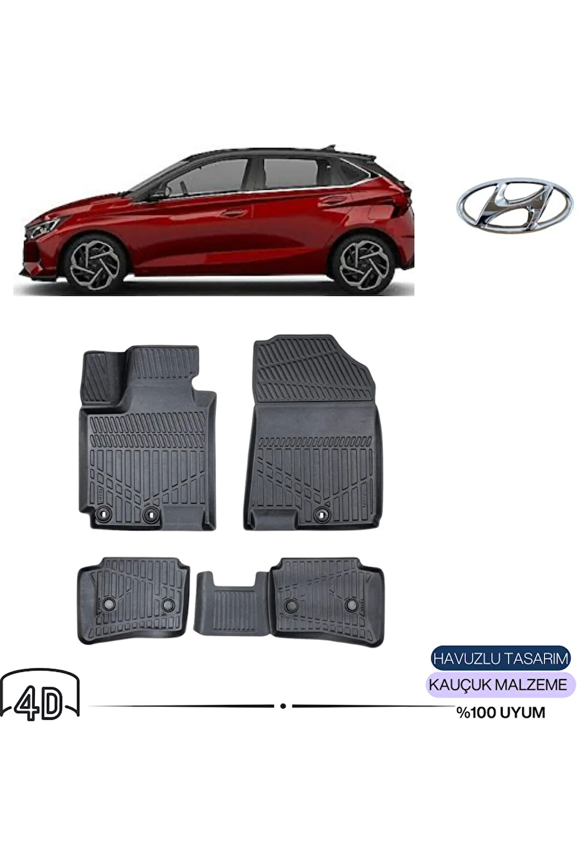  HYUNDAİ İ20 2021   4D Havuzlu Paspas 