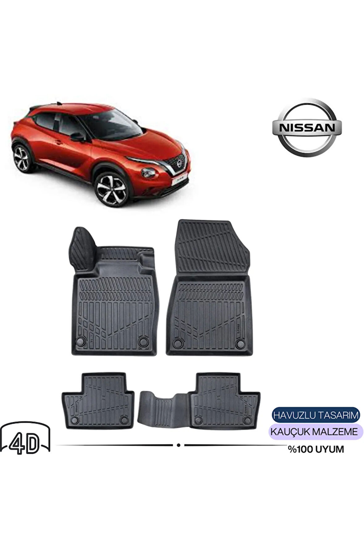  NİSSAN JUKE 2023 4D Havuzlu Paspas 