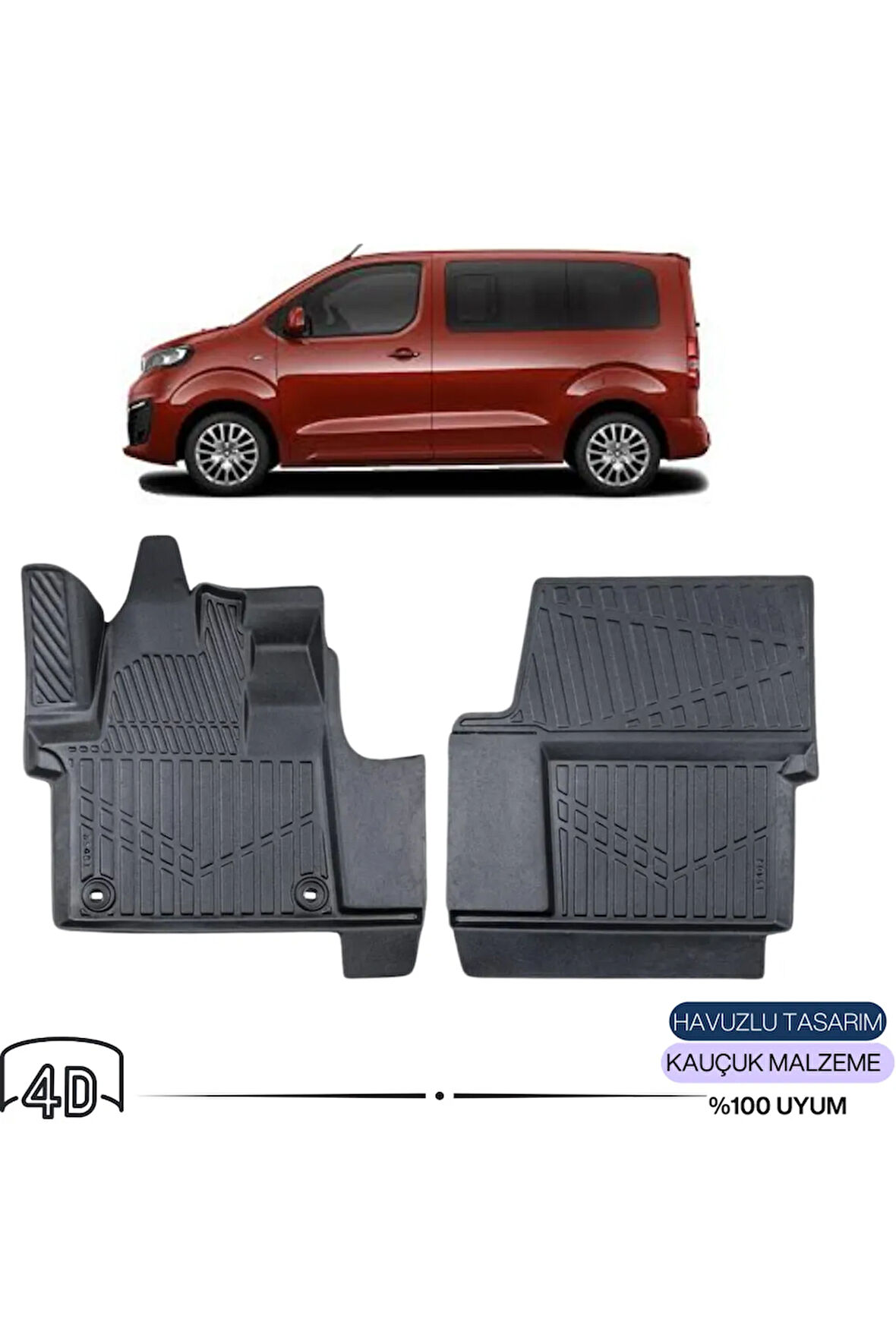  PEUGEOT EXPERT TRAVELLER 2018 4D Havuzlu Paspas 