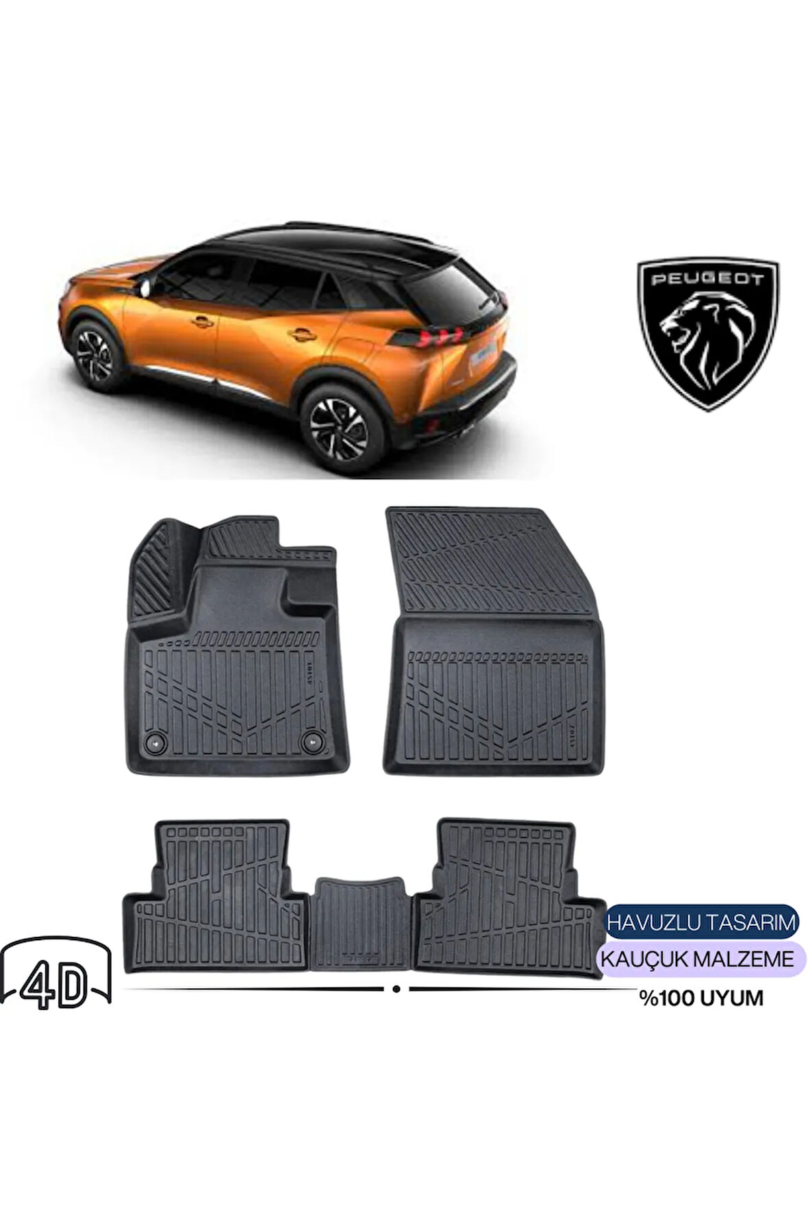  PEUGEOT 2008 (2020 MODEL) 4D Havuzlu Paspas 