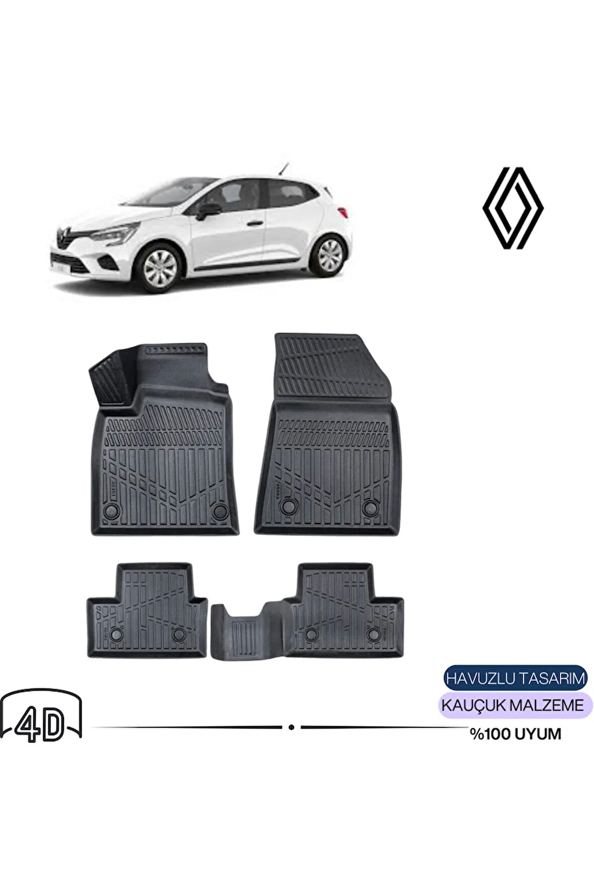  RENAULT CLİO 4 2016 4D Havuzlu Paspas 