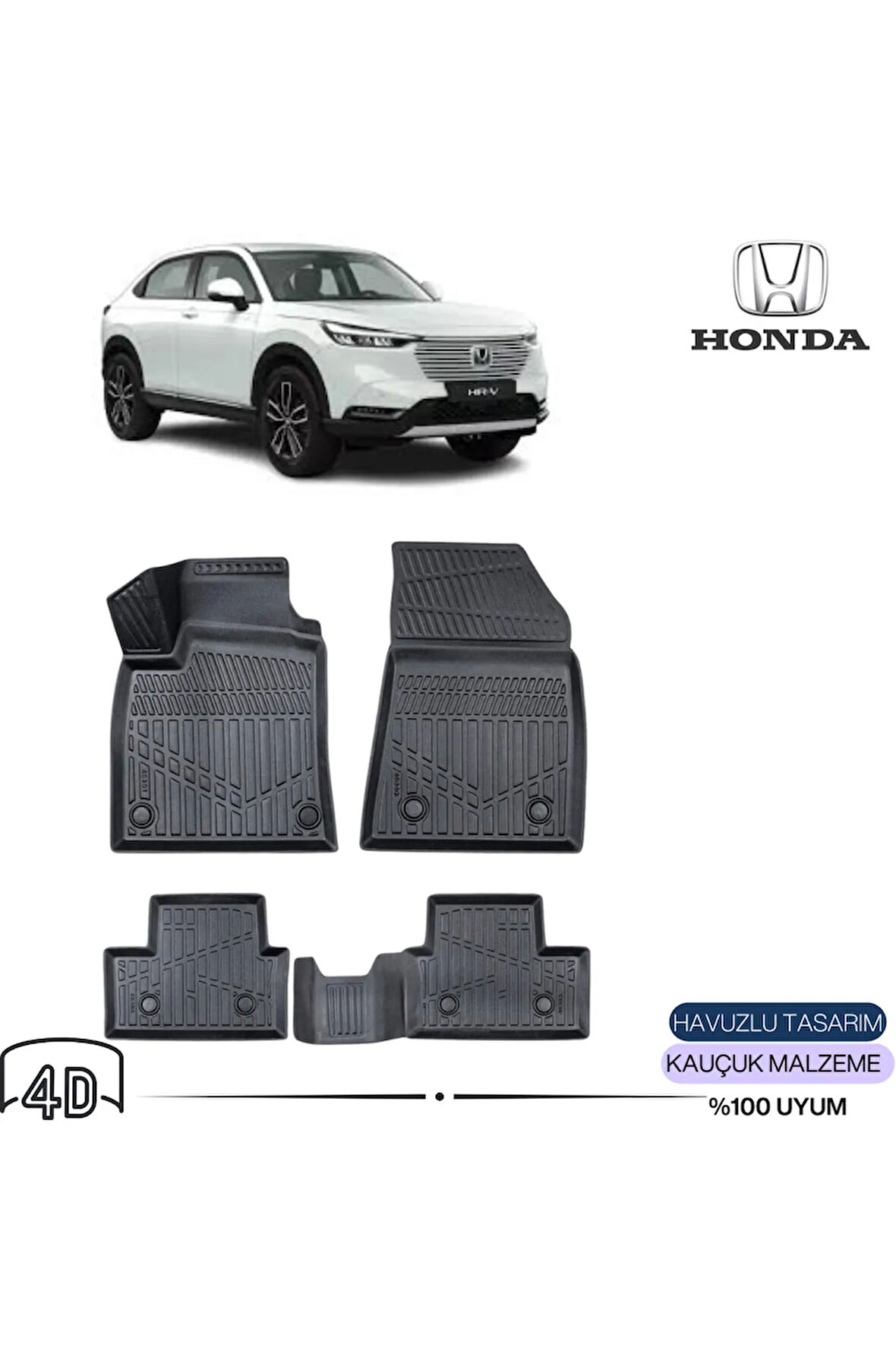  HONDA H-RV 2022   4D Havuzlu Paspas 