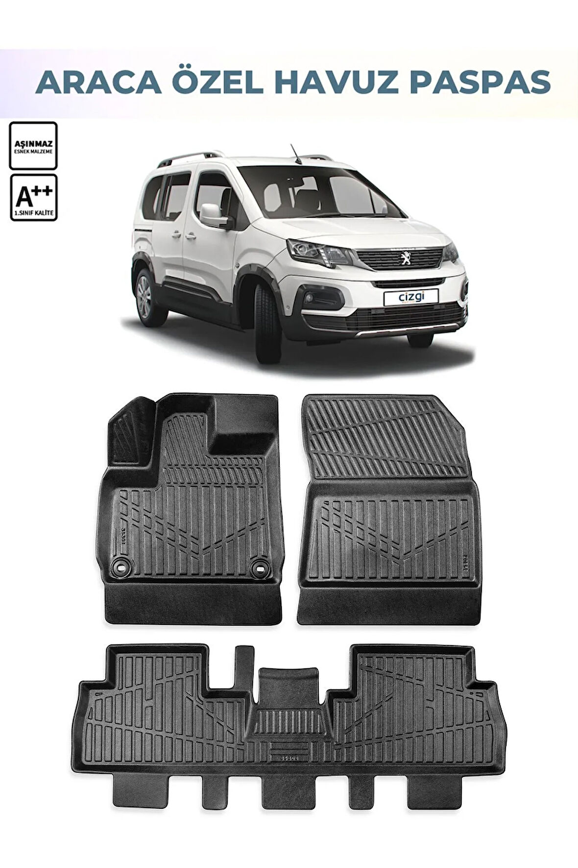 OPEL COMBO 2020 4D Havuzlu Paspas 