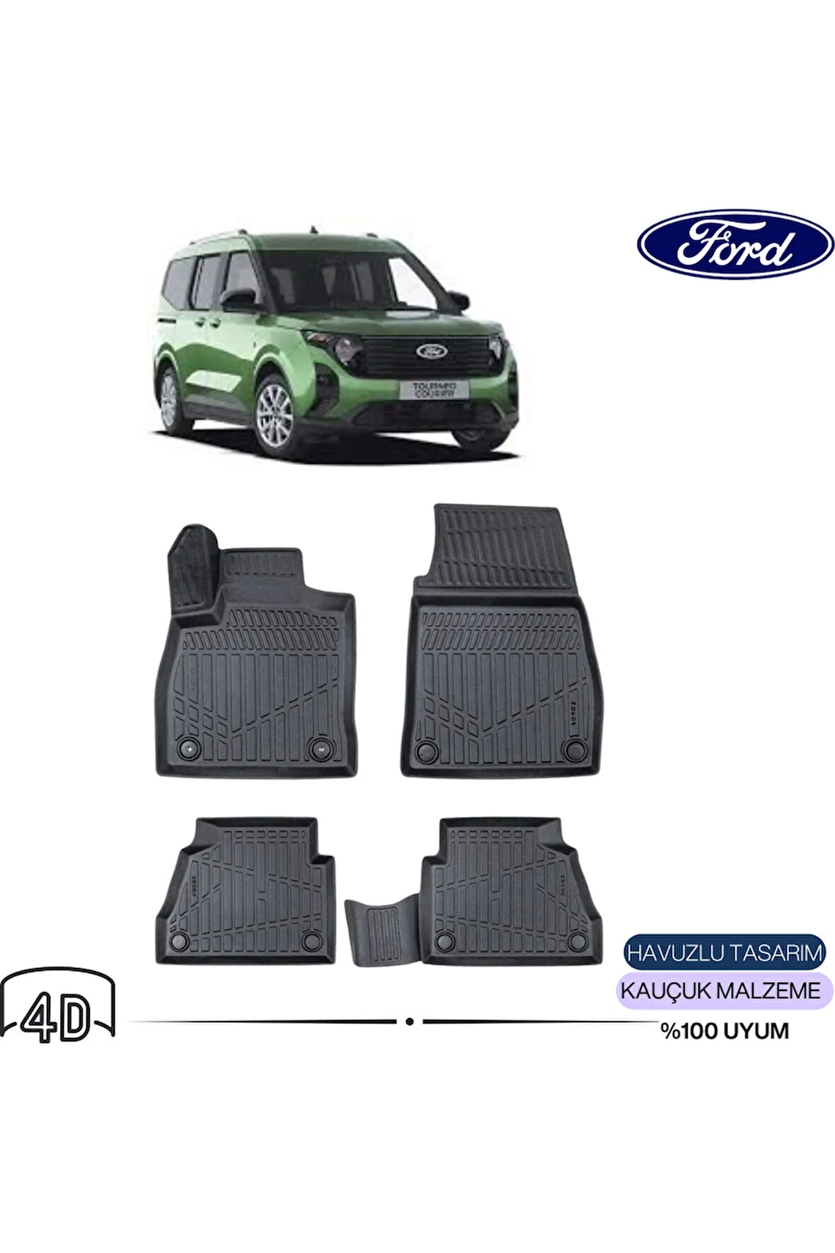  FORD COURİER 2024   4D Havuzlu Paspas 