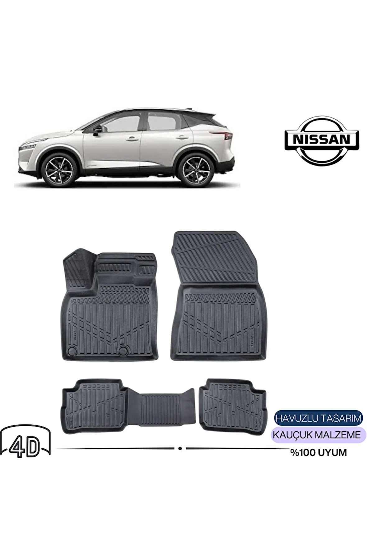  NİSSAN QASHQAİ E POWER 2023 4D Havuzlu Paspas 