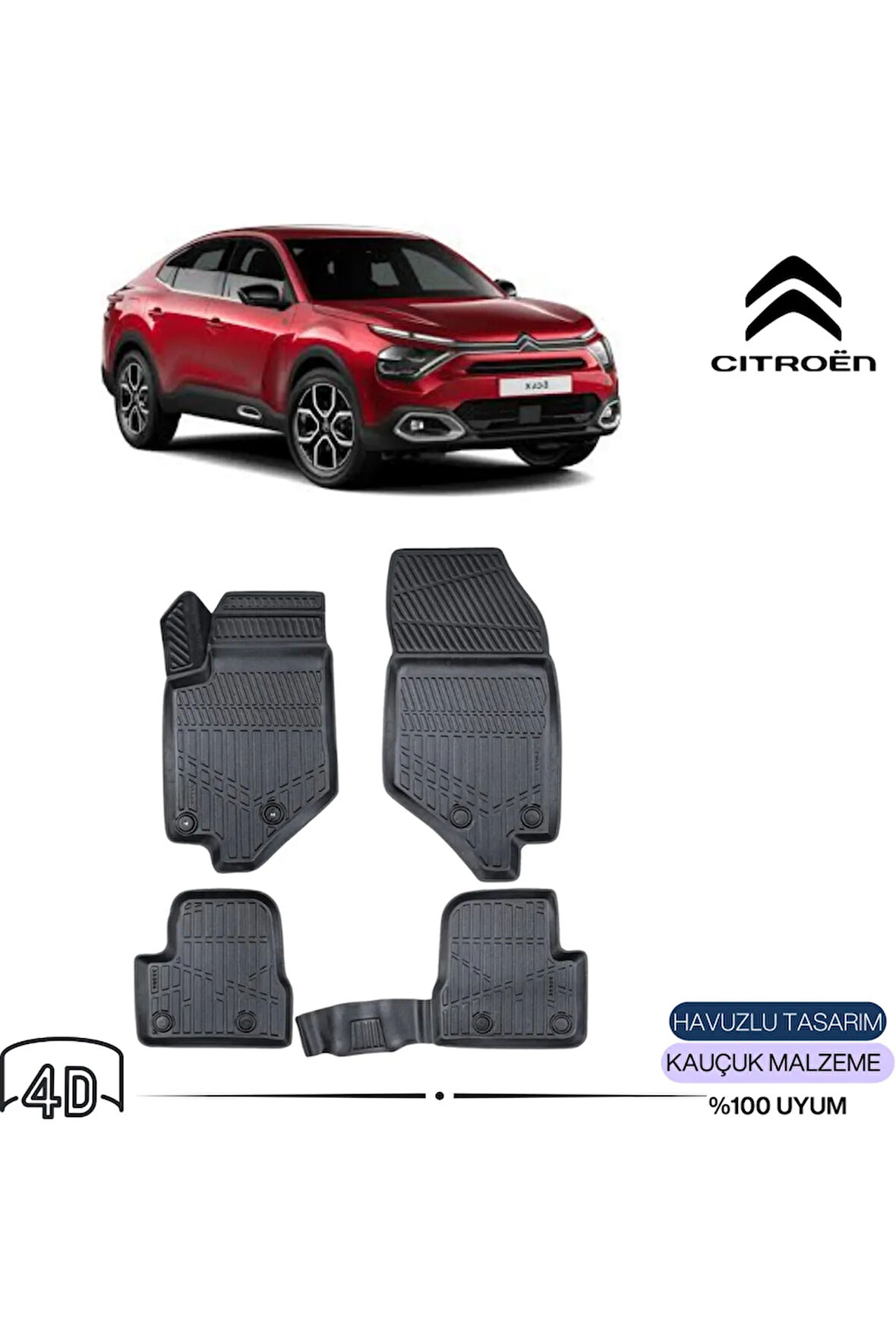  Citroen C4x Benzinli 2023   4D Havuzlu Paspas 