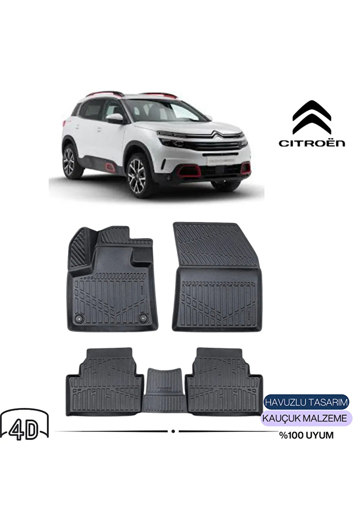  CİTROEN C5 AİRCROSS 2020 4D Havuzlu Paspas 