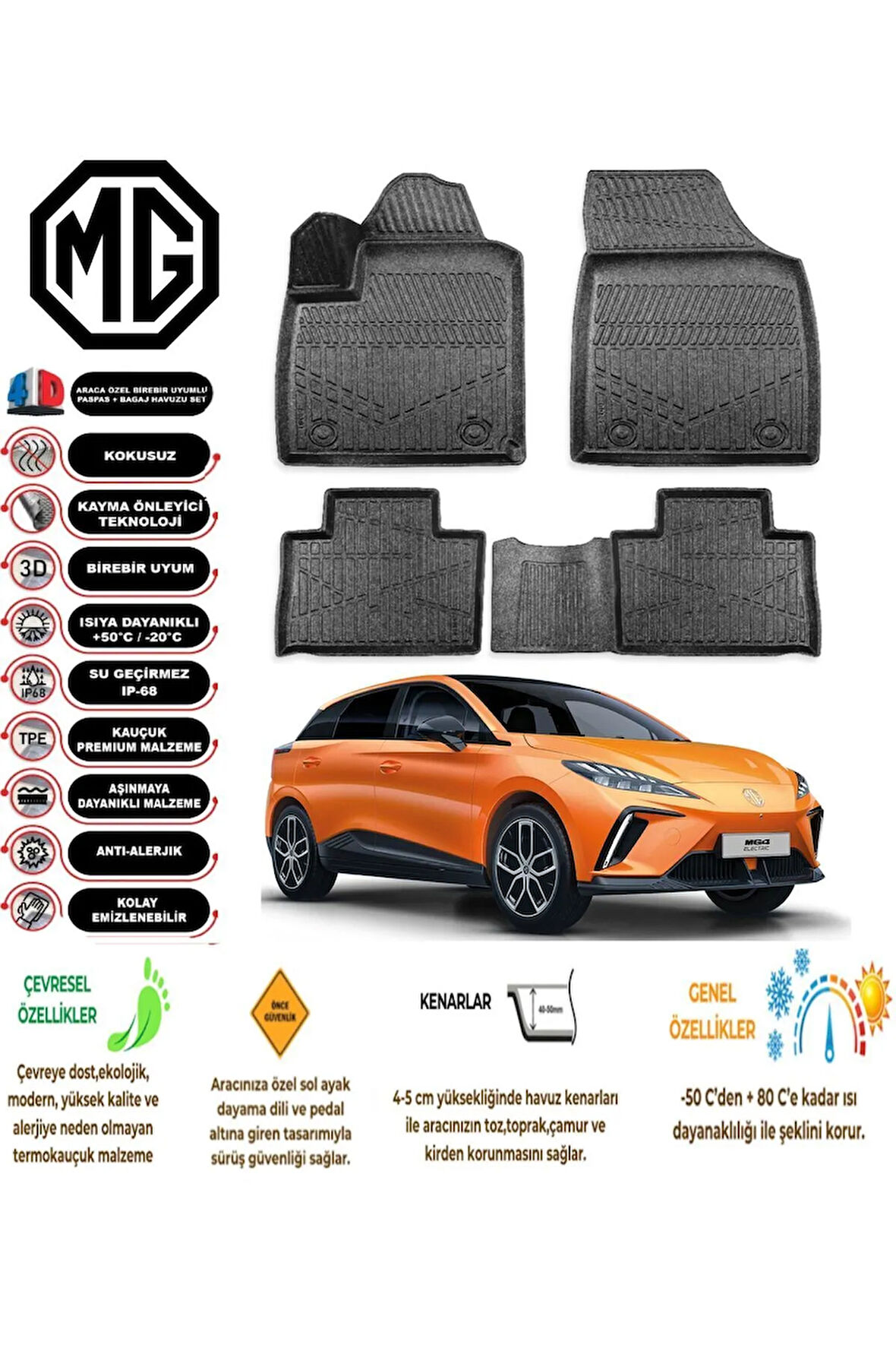  MG MG4 2023 4D Havuzlu Paspas 