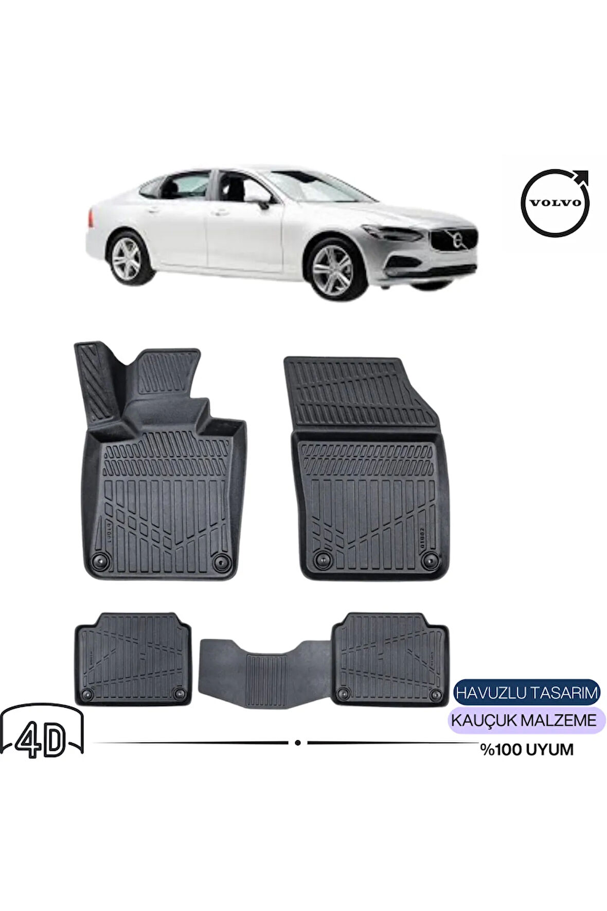  VOLVO S90 2020 4D Havuzlu Paspas 