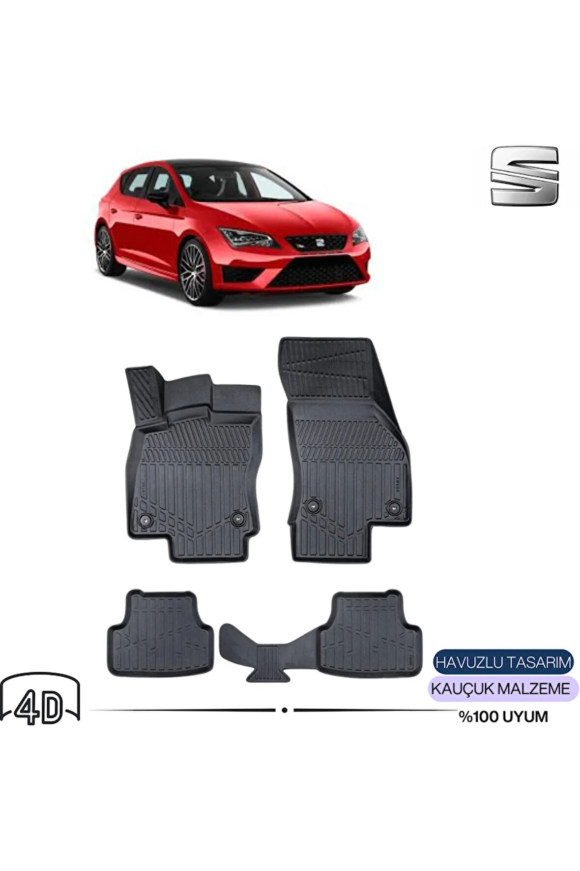  SEAT LEON 2013 4D Havuzlu Paspas 