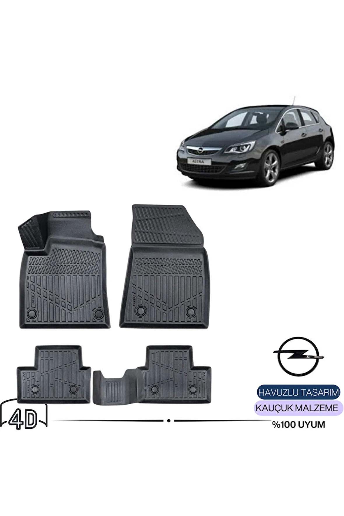  OPEL ASTRA J 2011 4D Havuzlu Paspas 