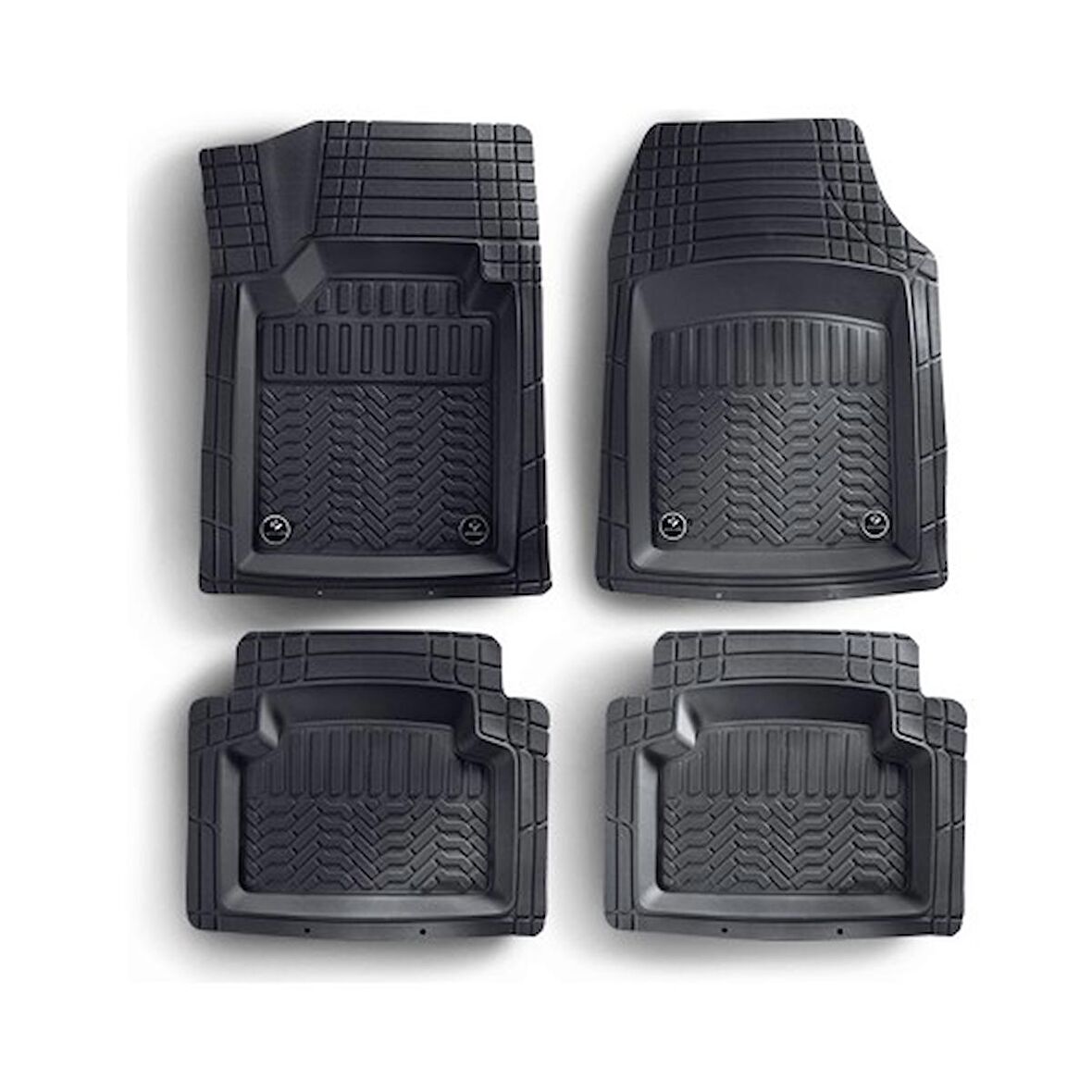 Ford Connect Araca Uyumlu 4D Elegance Kutulu Siyah Oto Paspas Takımı