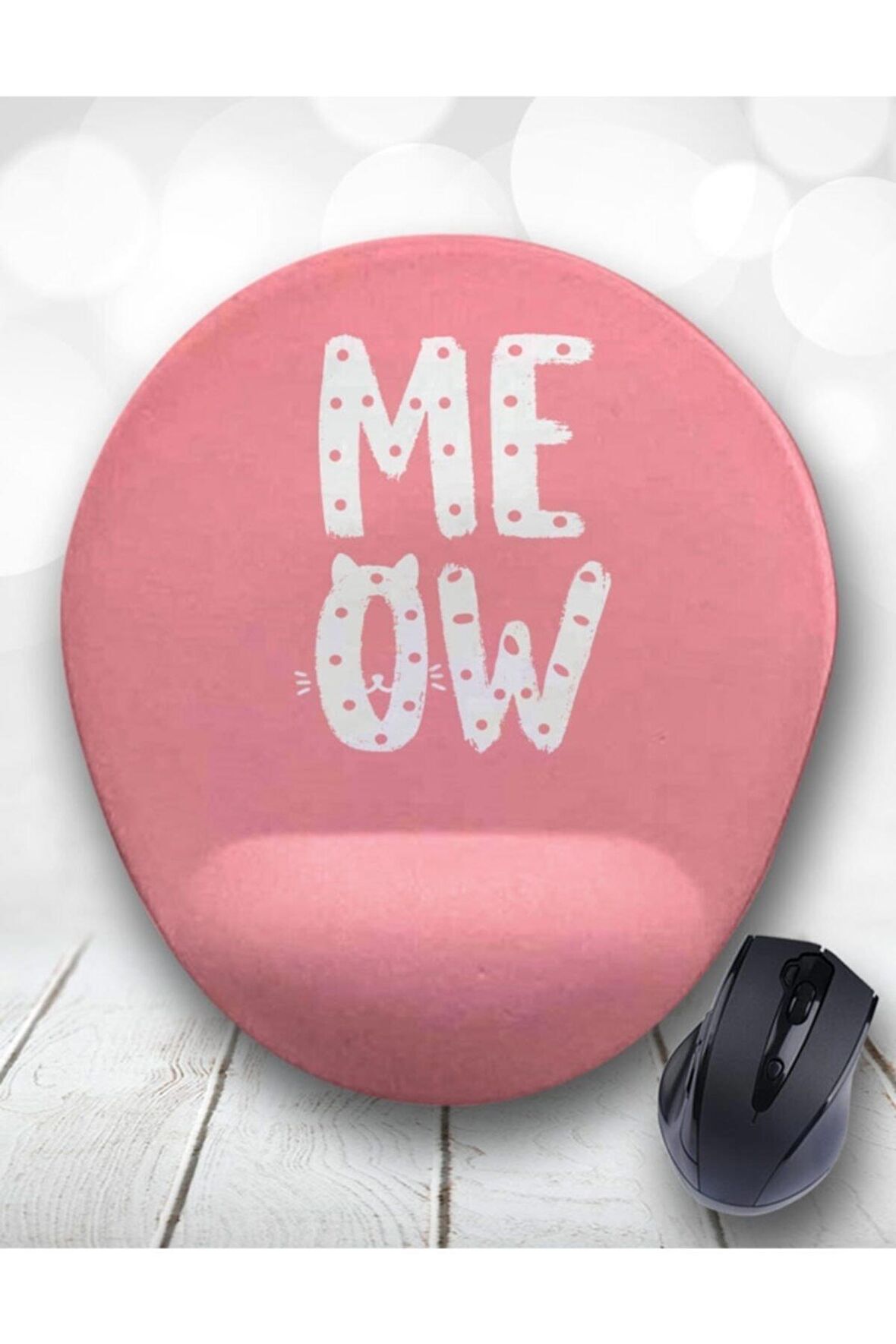 Meow Kedi Bilek Destekli Mouse Pad