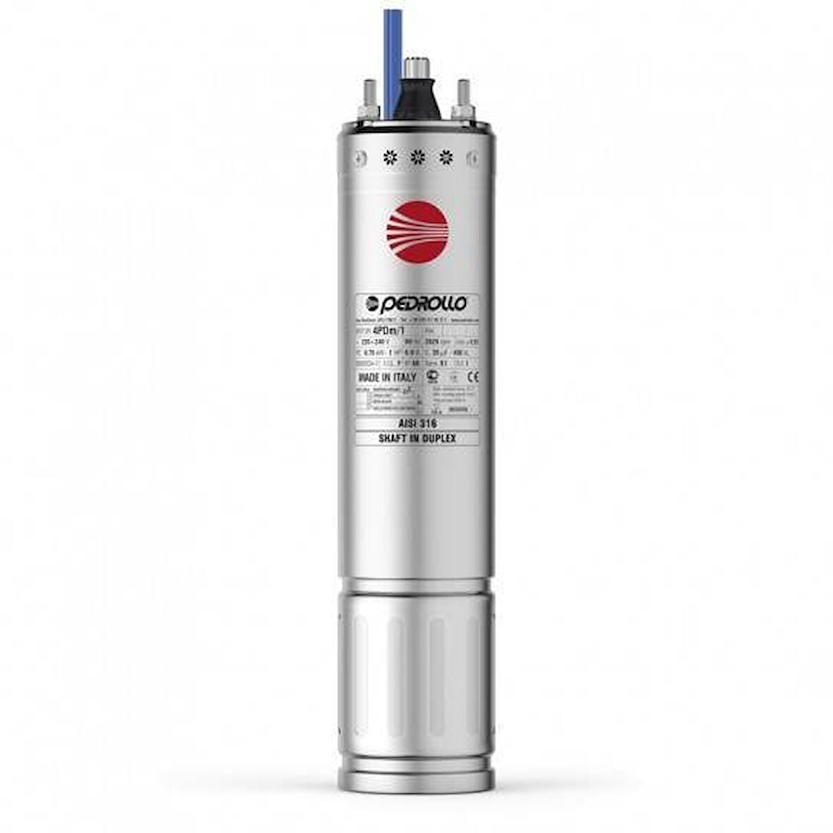 Pedrollo 4 PDm/ 1,5 HP 1,1 KW Derinkuyu Dalgıç Motoru Monofaze