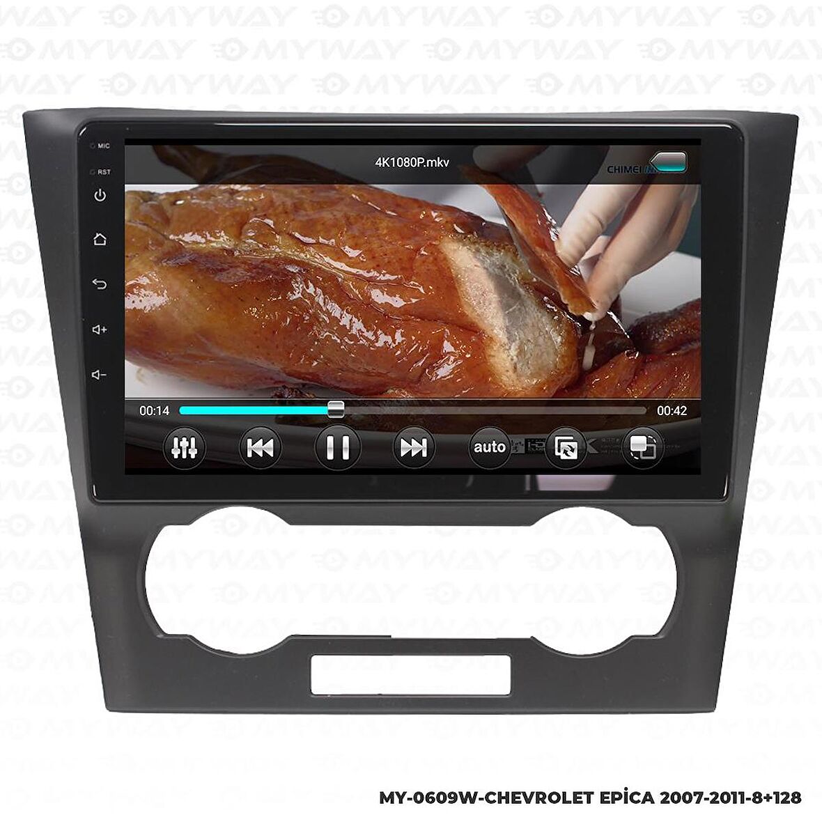 Araç Multimedya Chevrolet Epica Android 12 Carplay 4Gb Ram + 64Gb Hdd Navigasyon Ekran MYW