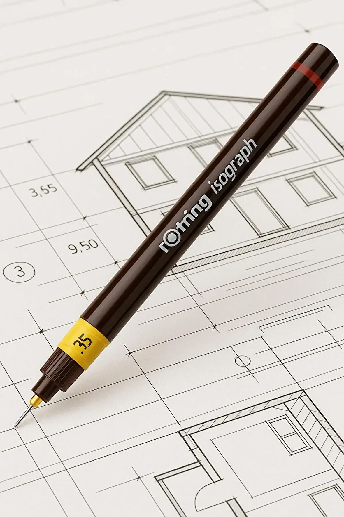 Rapido Kalemi Isograph 0.35 MM Teknik Çizim Kalemi (1 Adet)