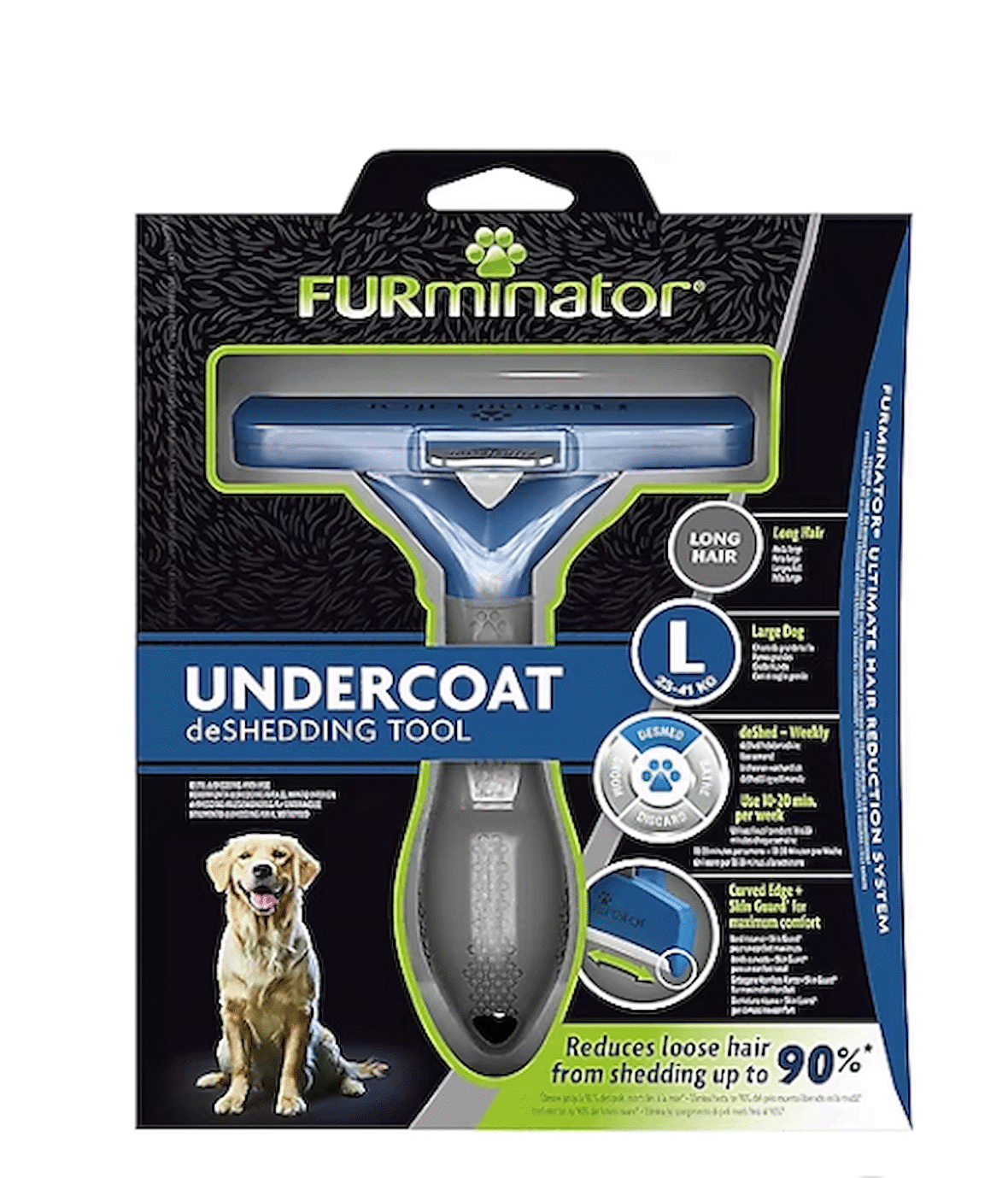 Furmınator Undercoat Dog Mavi Long Haır L