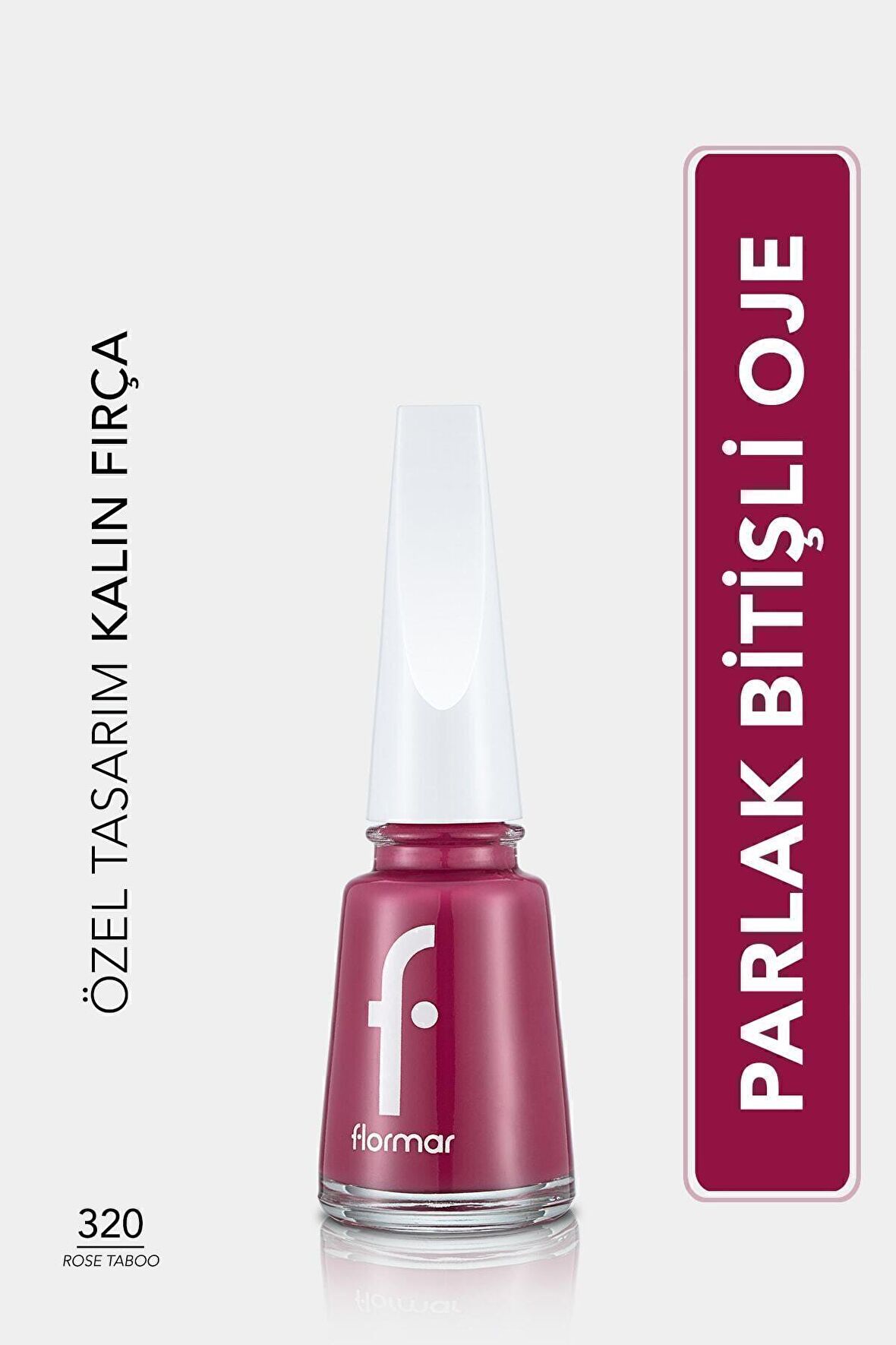 Flormar Klasik Parlak Bitişli Yüksek Pigmentli Oje -nail Enamel- 320 Rose Taboo New- 8682536035897