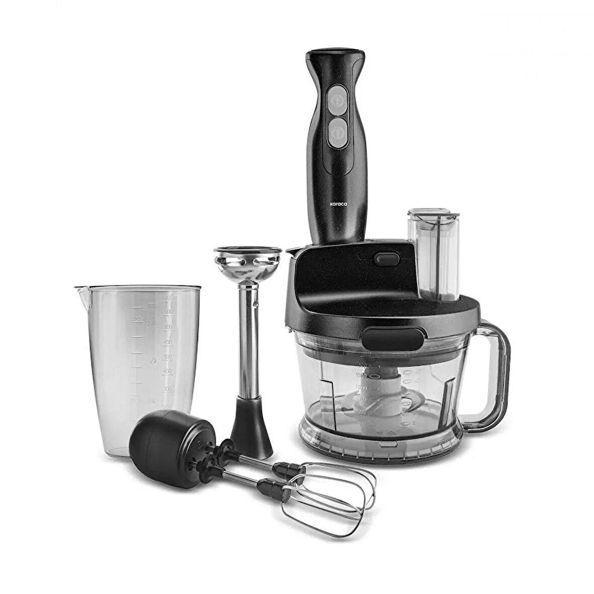 Karaca Mutfak Robotu Shiny Black 2000w