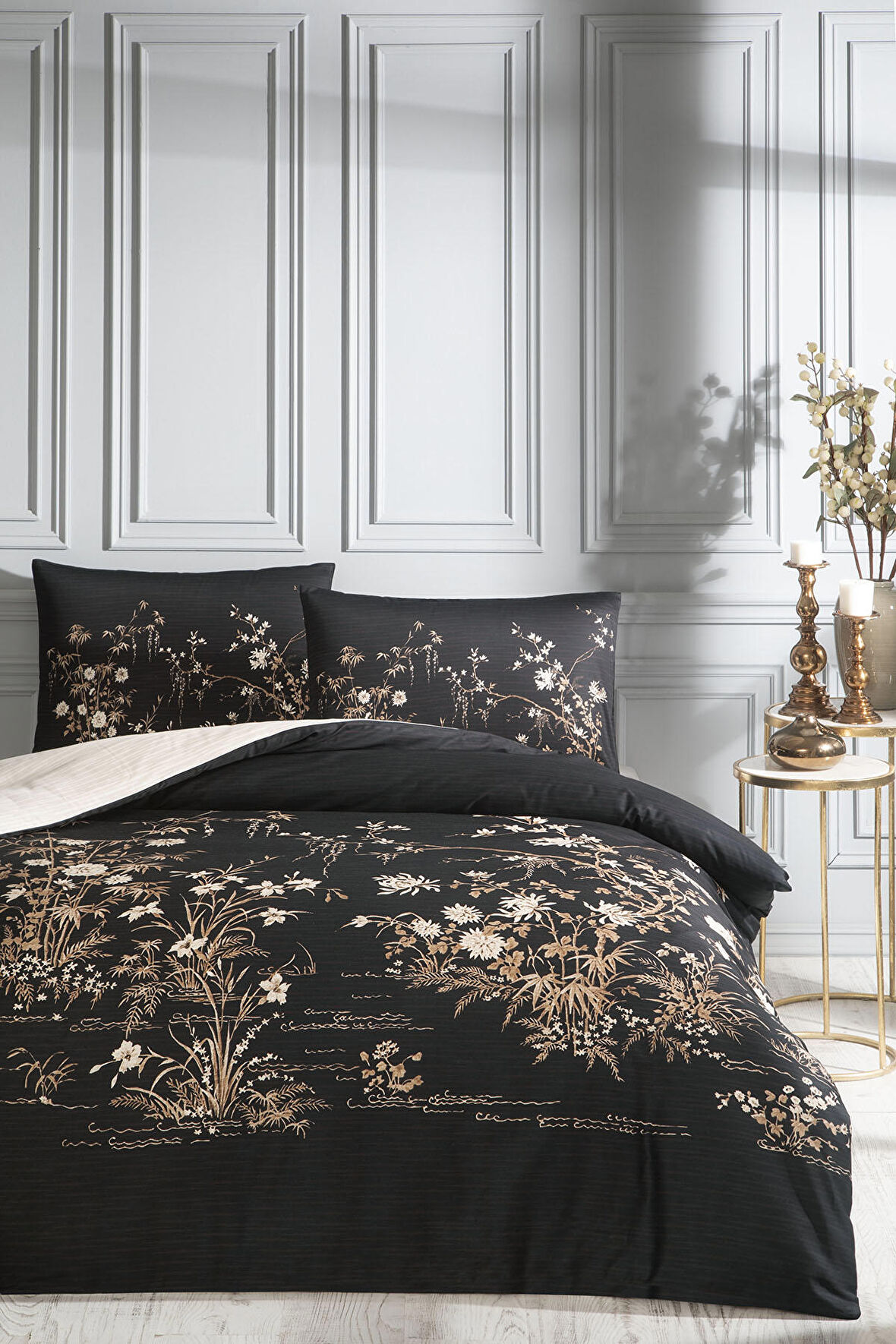 Özdilek Preto Çift Kişilik Soft Life Saten Nevresim Takımı