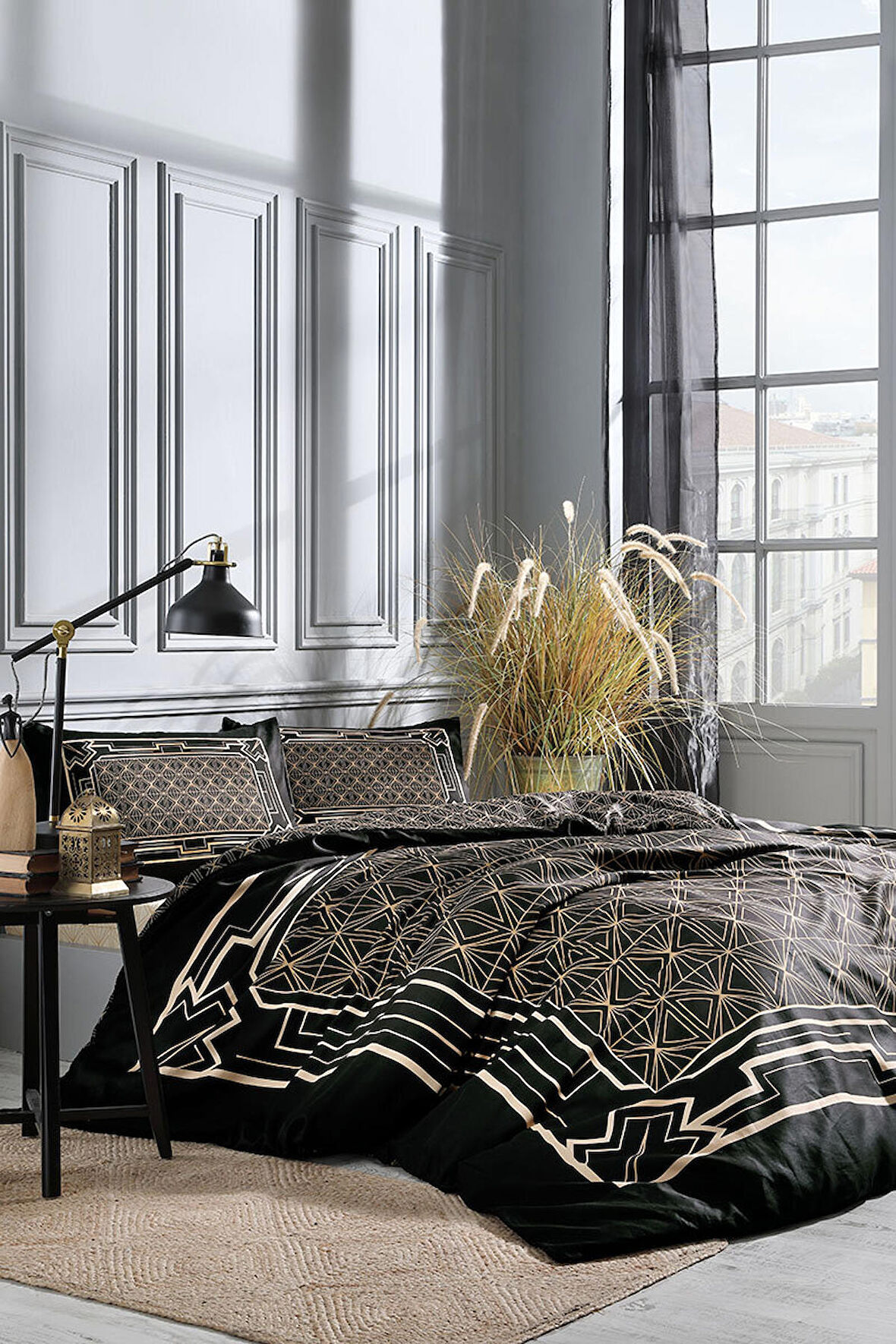 Özdilek Art Deco Çift Kişilik Soft Life Saten Nevresim Takımı