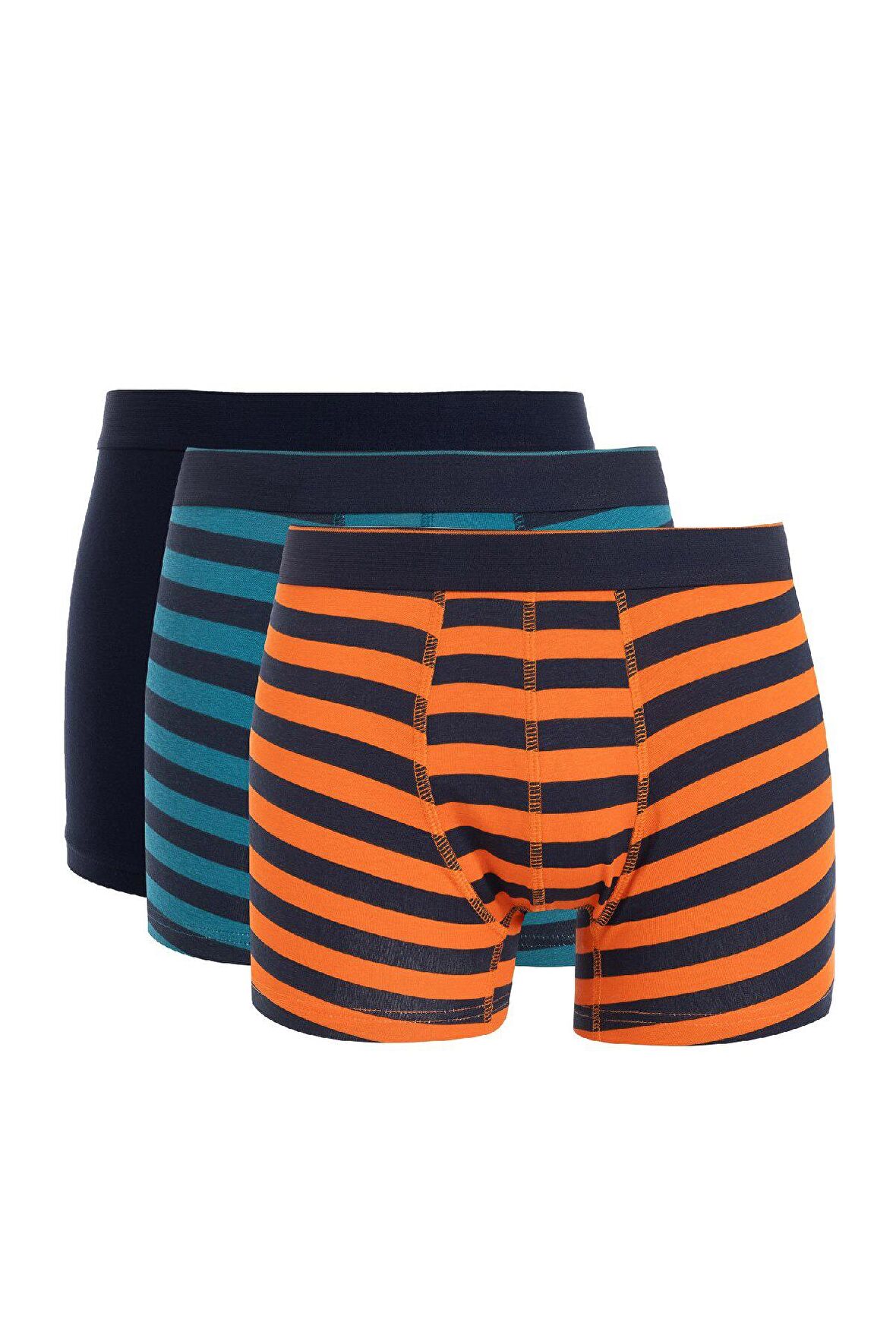 DeFacto Erkek Çizgili 3'lü Boxer C9567AX24WNNV135