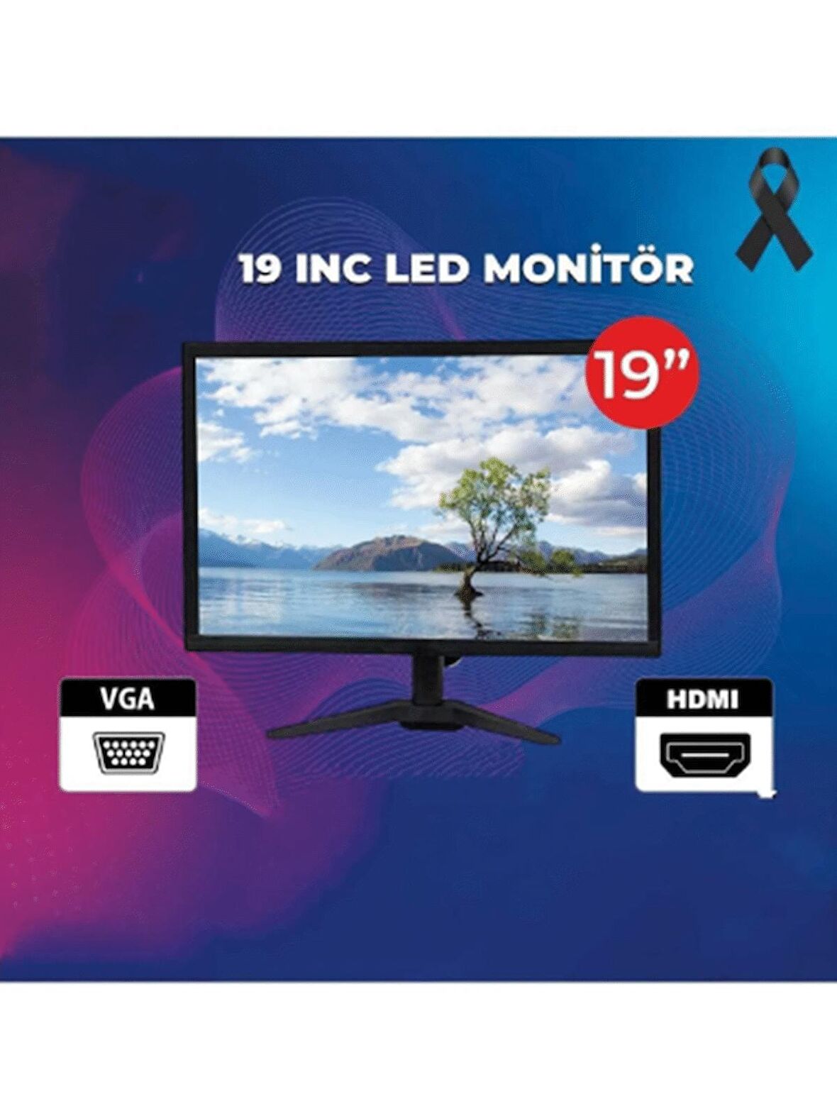 Hitachi 19'' Wıde Q19HTW Perfect Vıew LED Monitör Ultra Slim gmn-Q19HTW