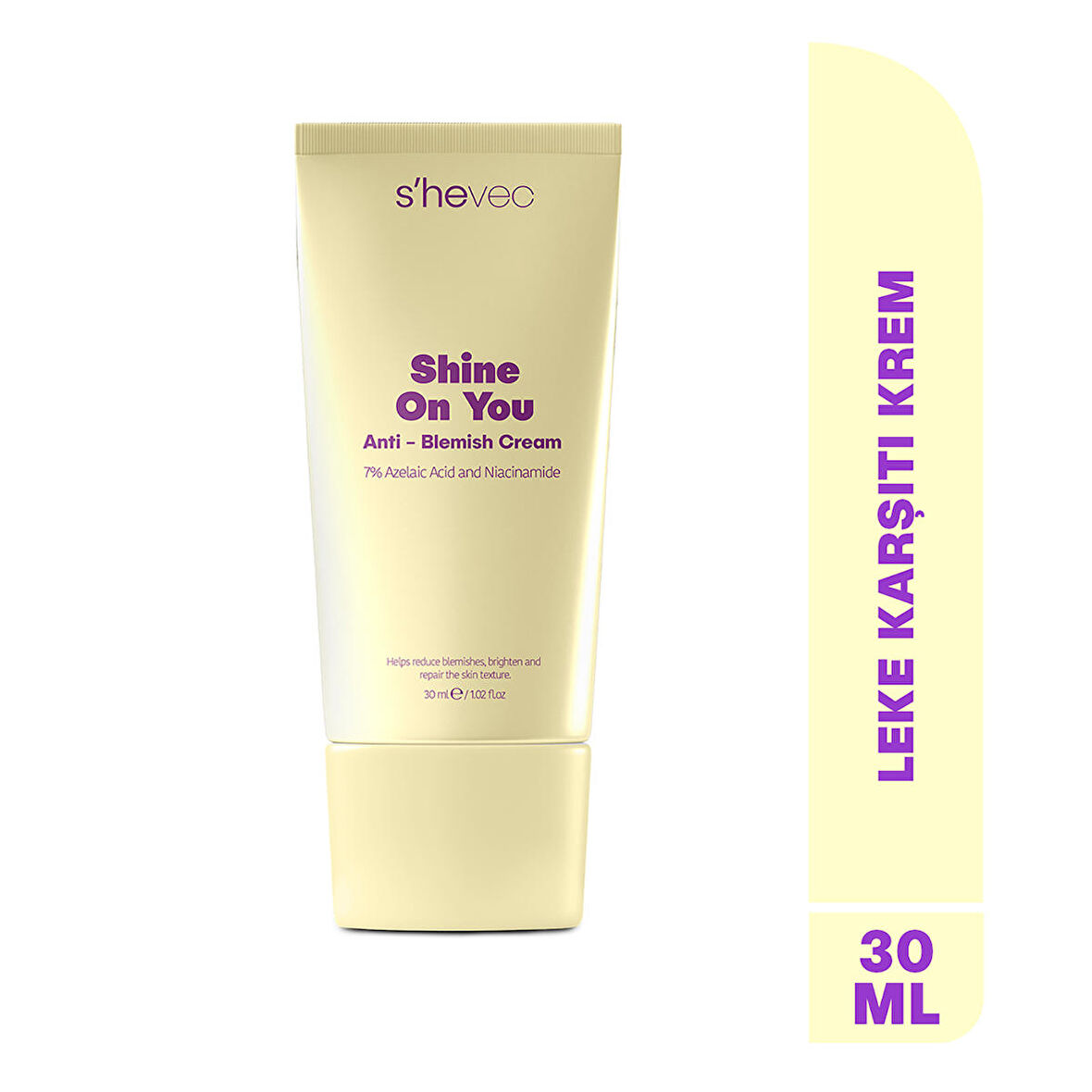 SHINE ON YOU - Azelaik Asit Hassas Ciltler İçin Akne ve Leke Karşıtı Bariyer Koruyucu Krem 30ml