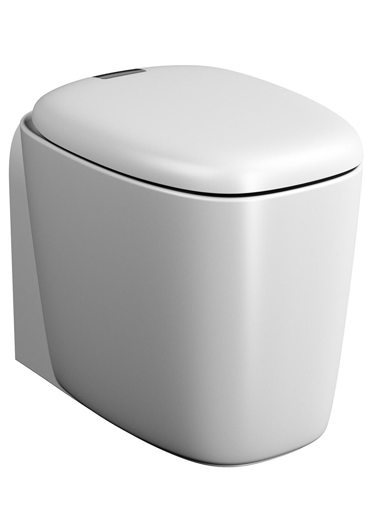 VitrA Plural 7815B401-0090 Rim-ex Duvara Tam Dayalı Yerden Tek Klozet, 55 cm, Mat Beyaz