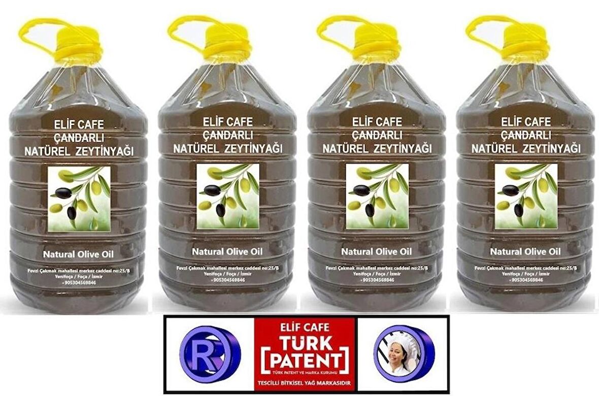 Çandarlı Natural Zeytinyağı 5 lt Pet Şişe zeytinyağı 5 litre 4 adet