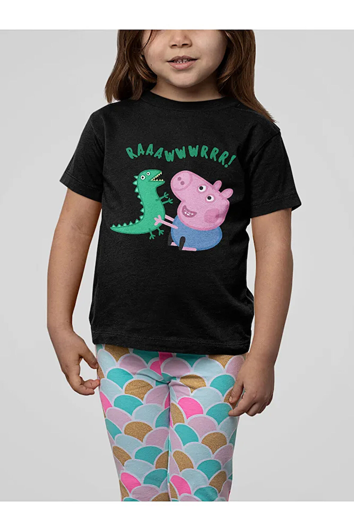 Peppa Pig Baskılı Unisex Çizgi Film Çocuk Tişört (1-12 Yaş)