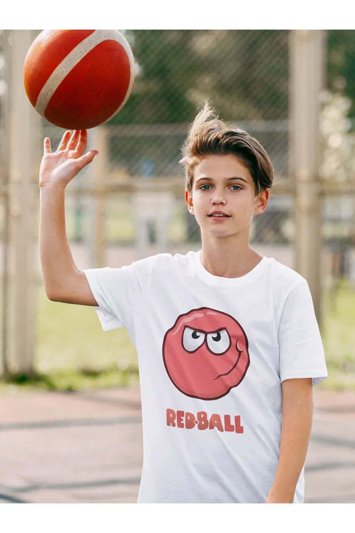 Redball Baskılı Unisex Oyun Çocuk Tişört
