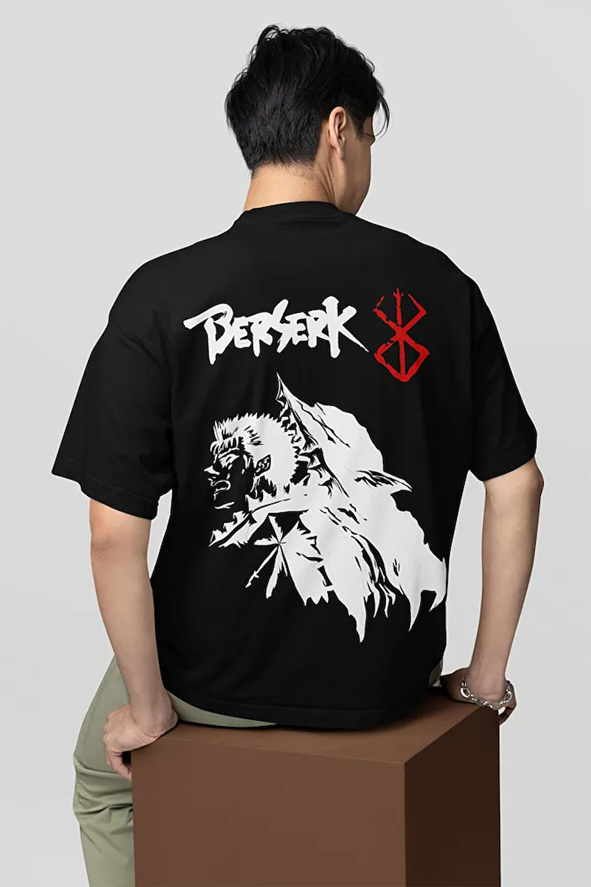 Berserk Baskılı Unisex Oversize Anime Tişört