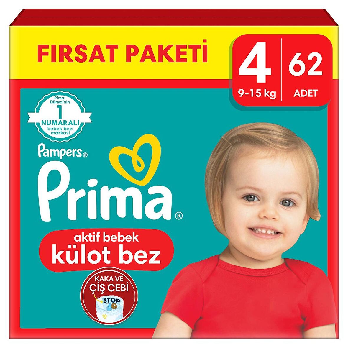 Prima 4 Numara Maxi 62'li Külot Bez