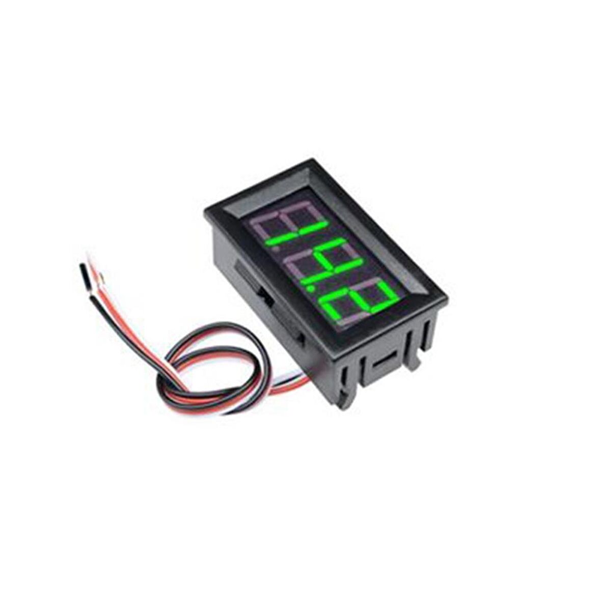 0.56 inç 0-100v 3 Kablolu DC Yeşil Voltmetre