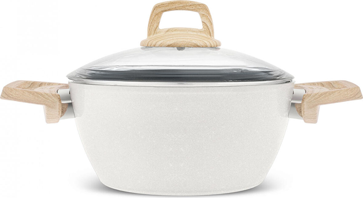 Karaca X Refika Birgül Swiss Crystal Tencere 24 Cm Creamy